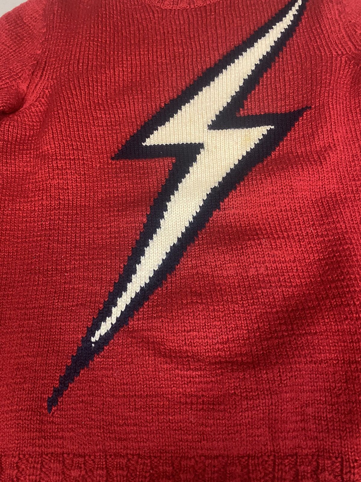 Maison Margiela Maison margiela FW2006 lightning bolt red knit Size US S / EU 44-46 / 1 - 3 Thumbnail