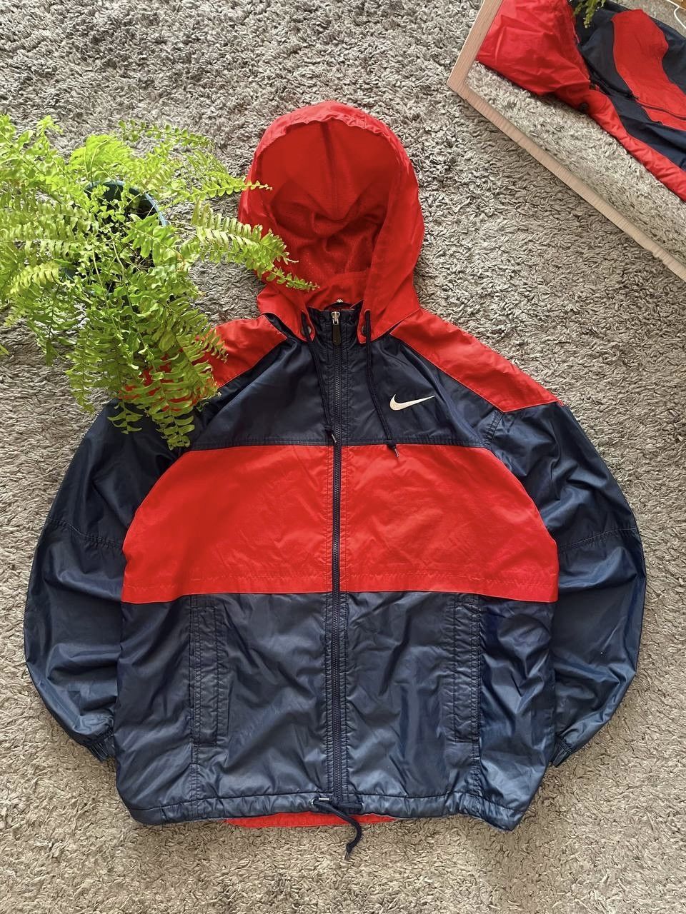 Nike × Vintage 90s Nike Vintage Light Jacket Streetwear Big Logo Swoosh Y2k Size US L / EU 52-54 / 3 - 10 Thumbnail