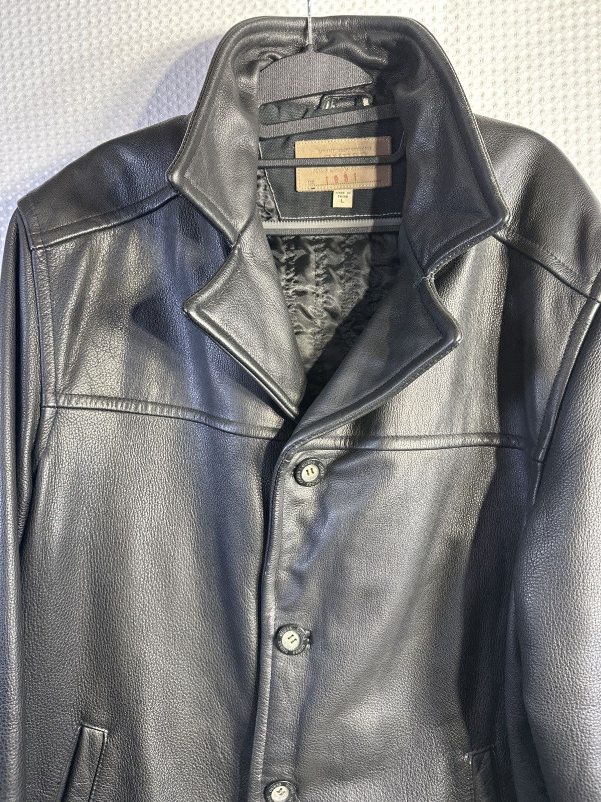 Guess Guess 1981 Genuine Leather Jacket Size US L / EU 52-54 / 3 - 4 Thumbnail