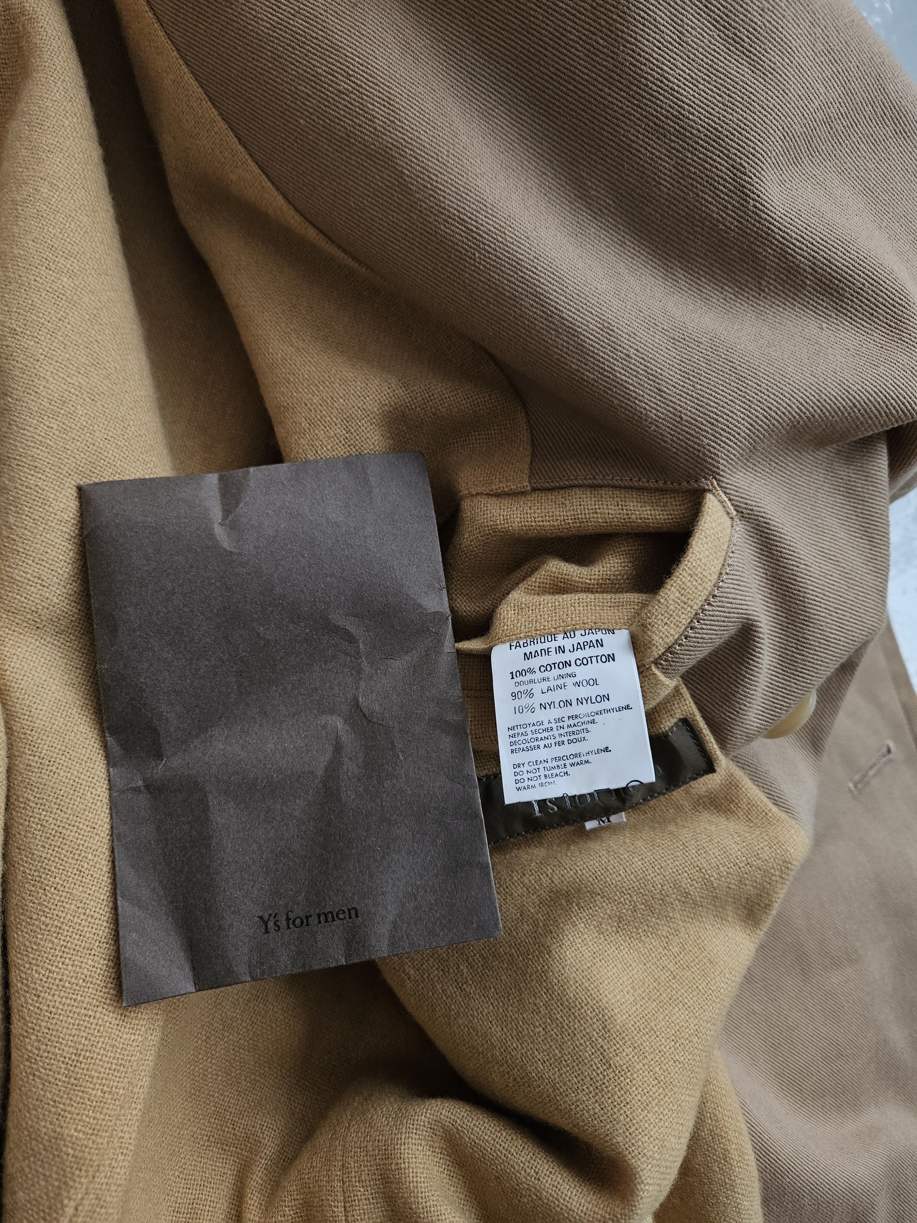 Y's for Men Yohji Yamamoto Y's double breasted reefer jacket peacoat Size US M / EU 48-50 / 2 - 16 Thumbnail