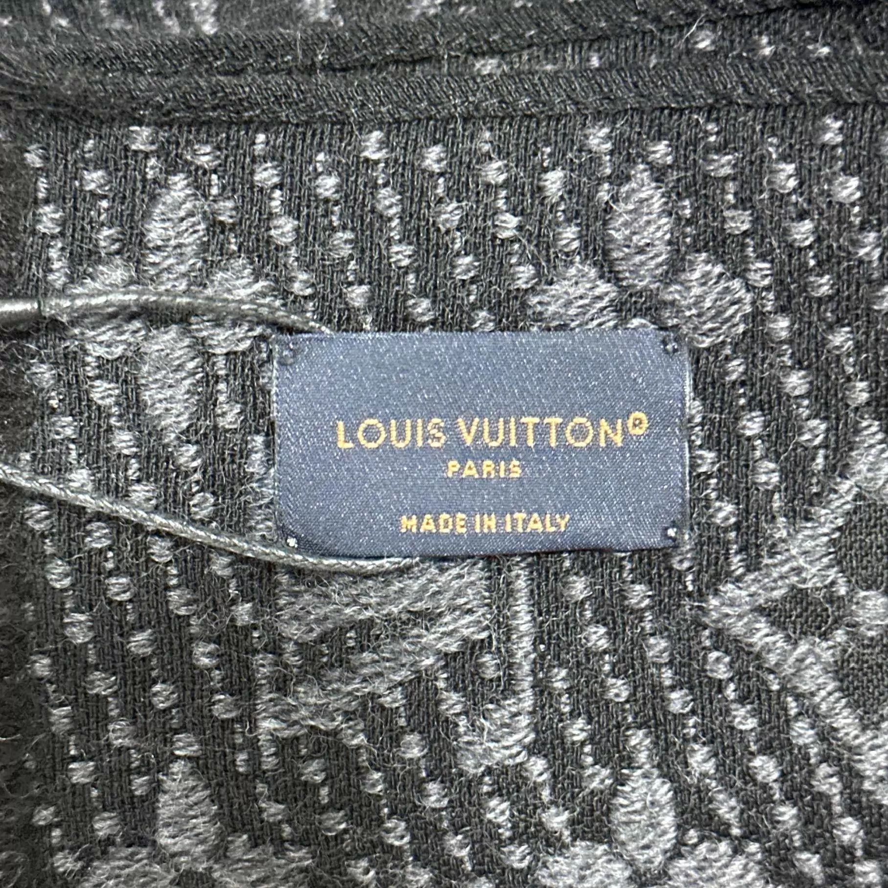 Louis Vuitton LV gray wool all over print scarf Size ONE SIZE - 4 Thumbnail