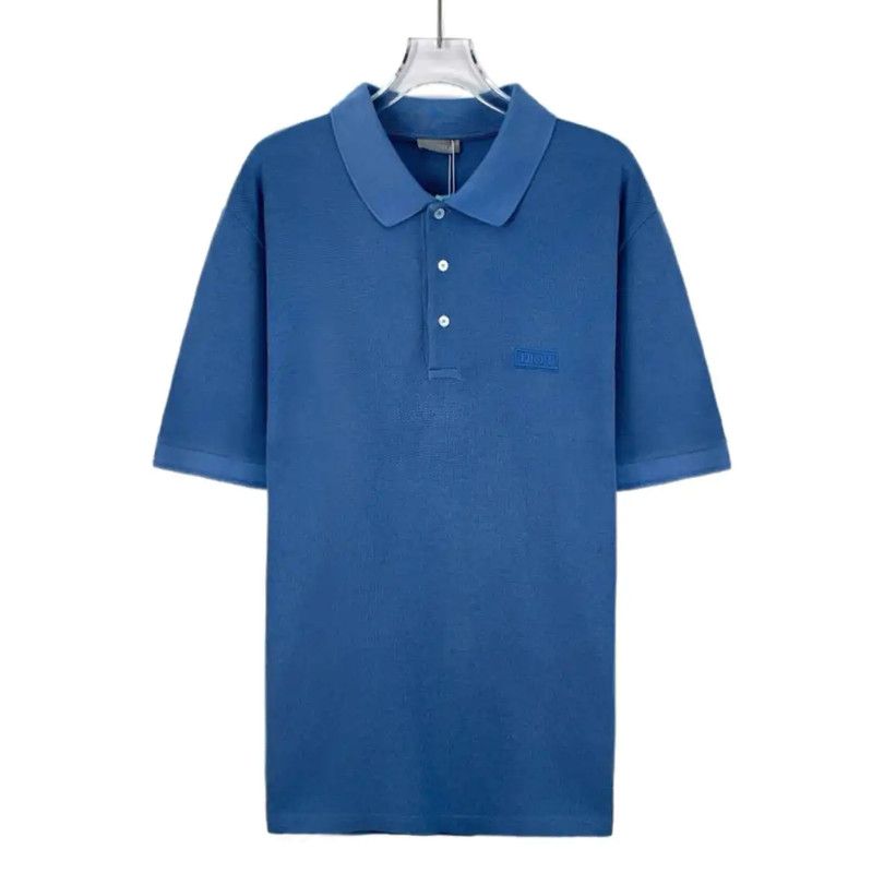 Dior Dior Men's Polo Shirt in Blue 0089 Size US XL / EU 56 / 4 - 1 Thumbnail