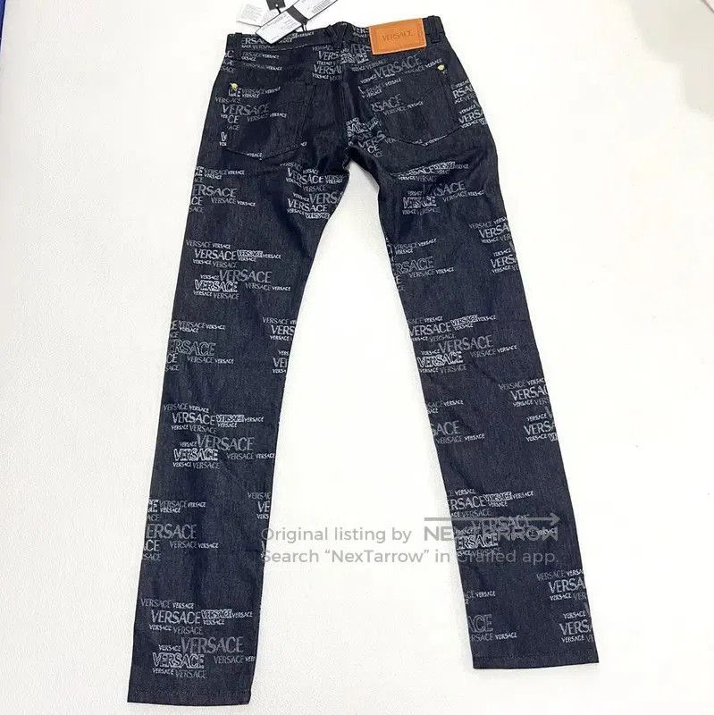 Versace Versace Black Cotton Blend Printed Casual Pants . Size US 26 / EU 42 - 4 Thumbnail