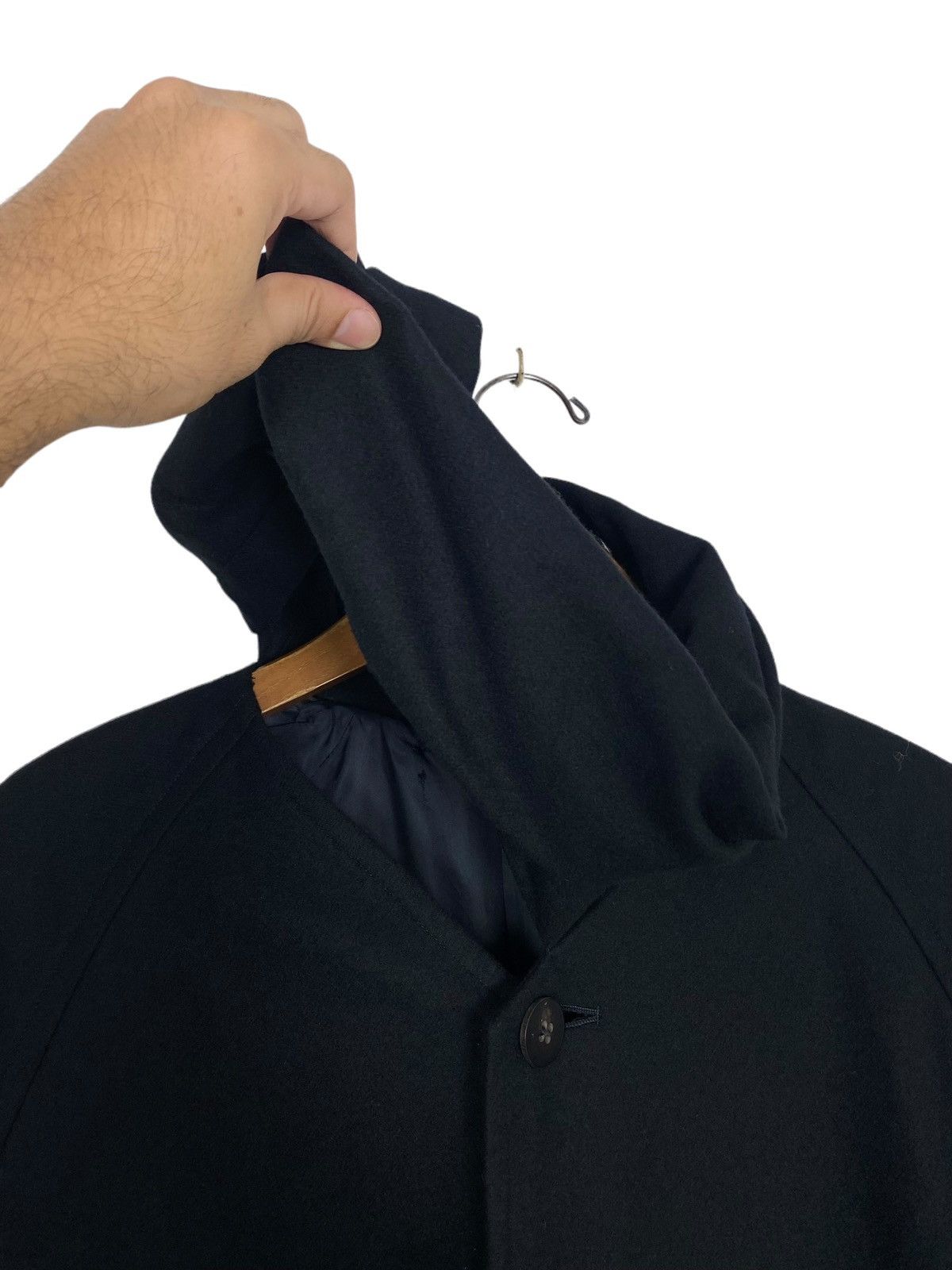 Comme des Garcons Vtg Tricot Comme des Garcons Wool Asymmetrical Hoodie Japan Size L / US 10 / IT 46 - 6 Thumbnail