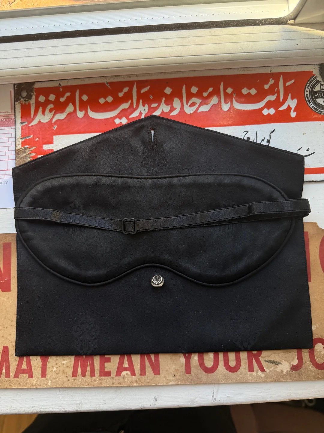 Chrome Hearts 🚭 GRAIL 🚭 2000s "FUCK YOU" SLEEPING MASK w/ CARRYING CASE Size ONE SIZE - 3 Thumbnail