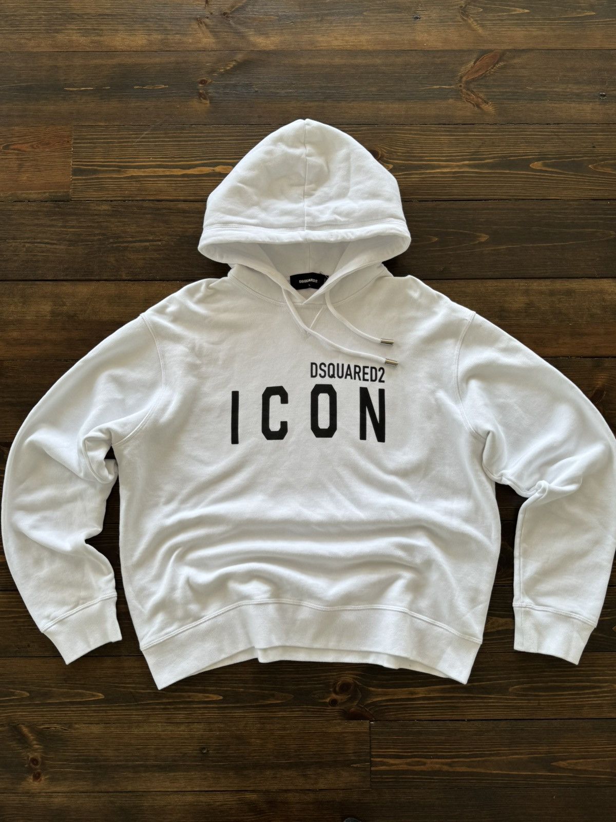 Dsquared2 Dsquared2 00s “Icon” Big Logo Hoodie Size US L / EU 52-54 / 3 - 1 Thumbnail