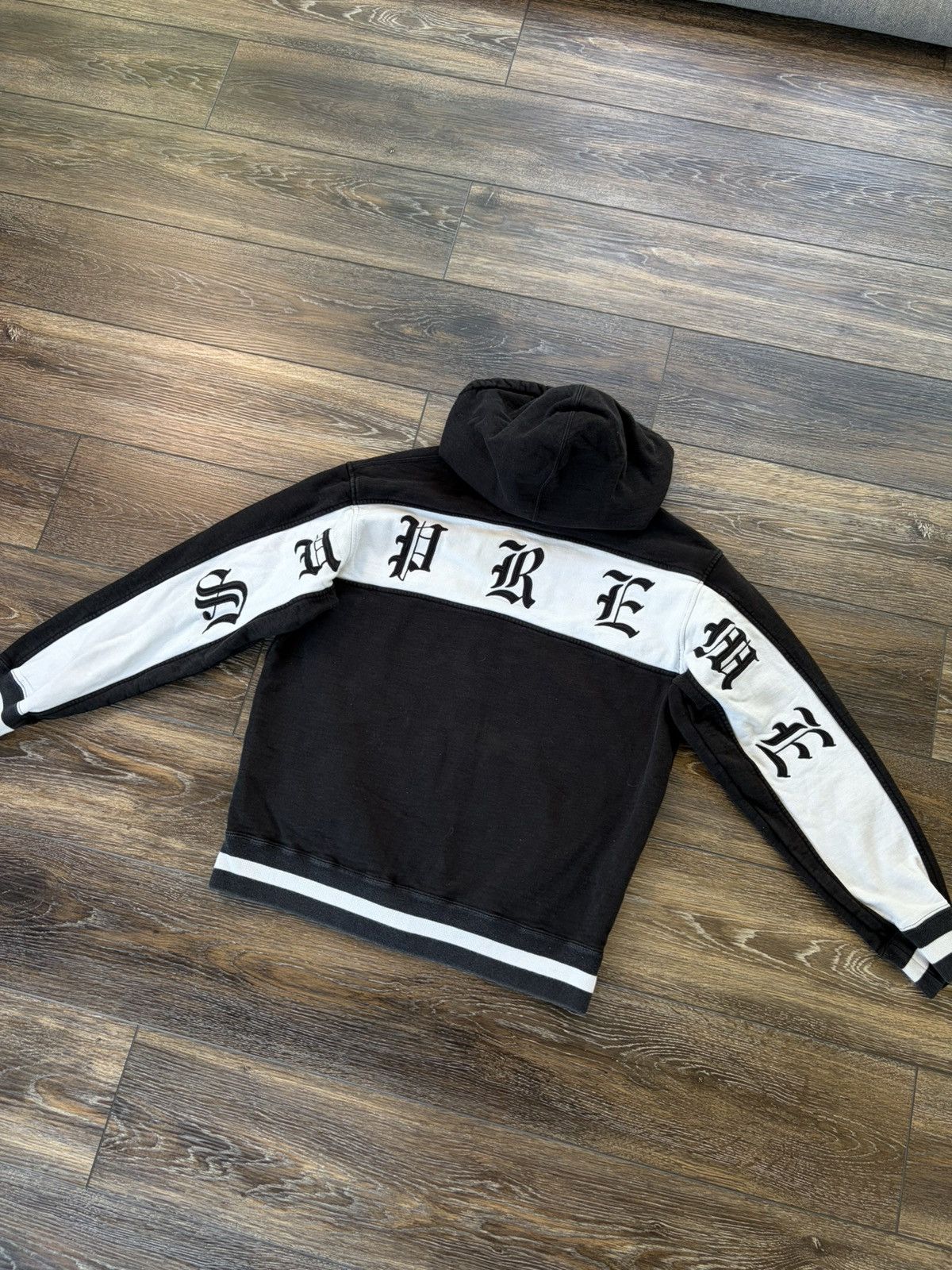 Supreme Supreme Black League Champs Zip-Up Hoodie | Grailed