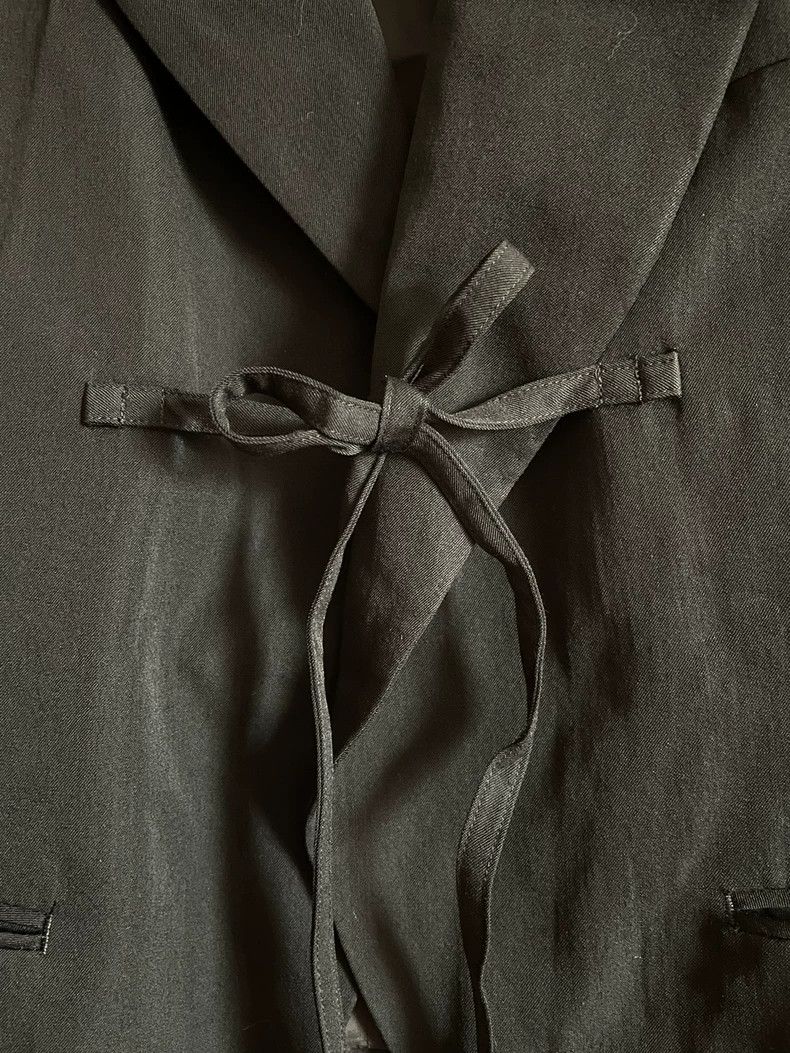 Comme des Garcons Comme Des Garcons Women's Wool Jacket Black Strap Blazer B Size S / US 4 / IT 40 - 5 Thumbnail