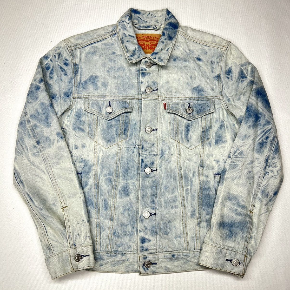STÜSSY LEVI'S DYEDJACQUARDTRUCKER JACKET Stüssy & Levi's® Jacquard Trucker Jacket - Black | Levi's® US