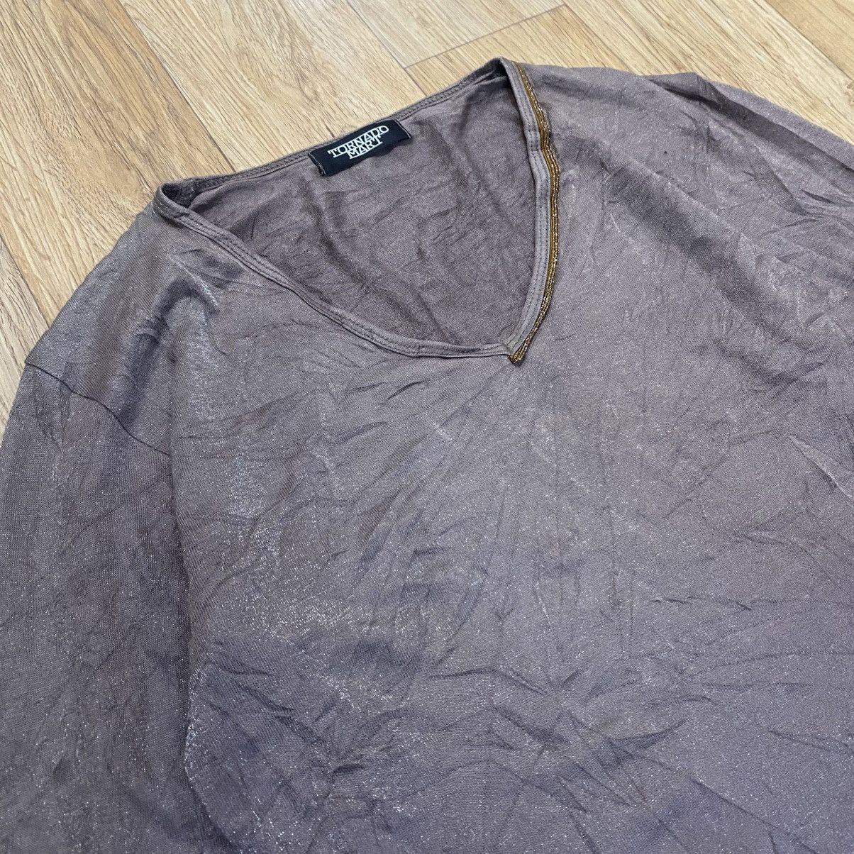 Tornado Mart 2000s Tornado Mart - Vkei Style V Neck Streched LS Size S / US 4 / IT 40 - 2 Thumbnail