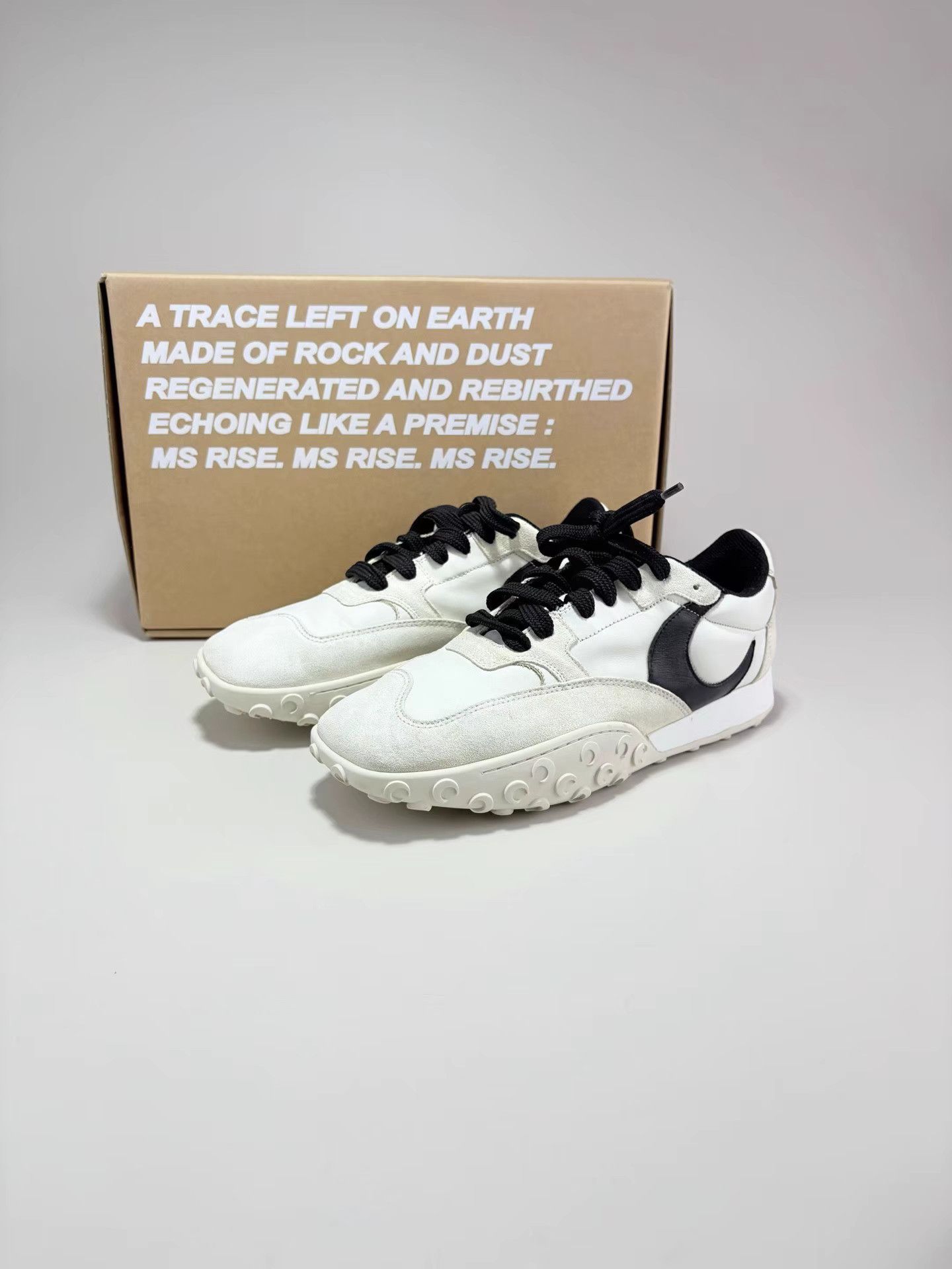 Marine Serre MARINE SERRE Black & White Moon Sneakers Size US 8 / EU 41 - 1 Thumbnail