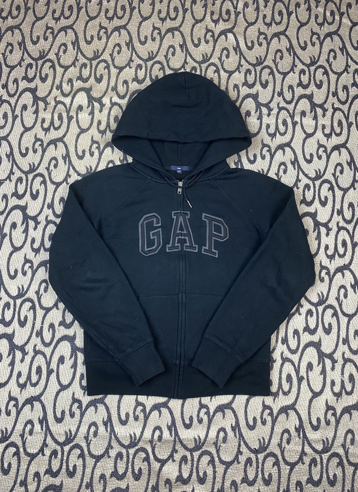 Y2K Gap Spell Out Zip Hoodie Streetwear