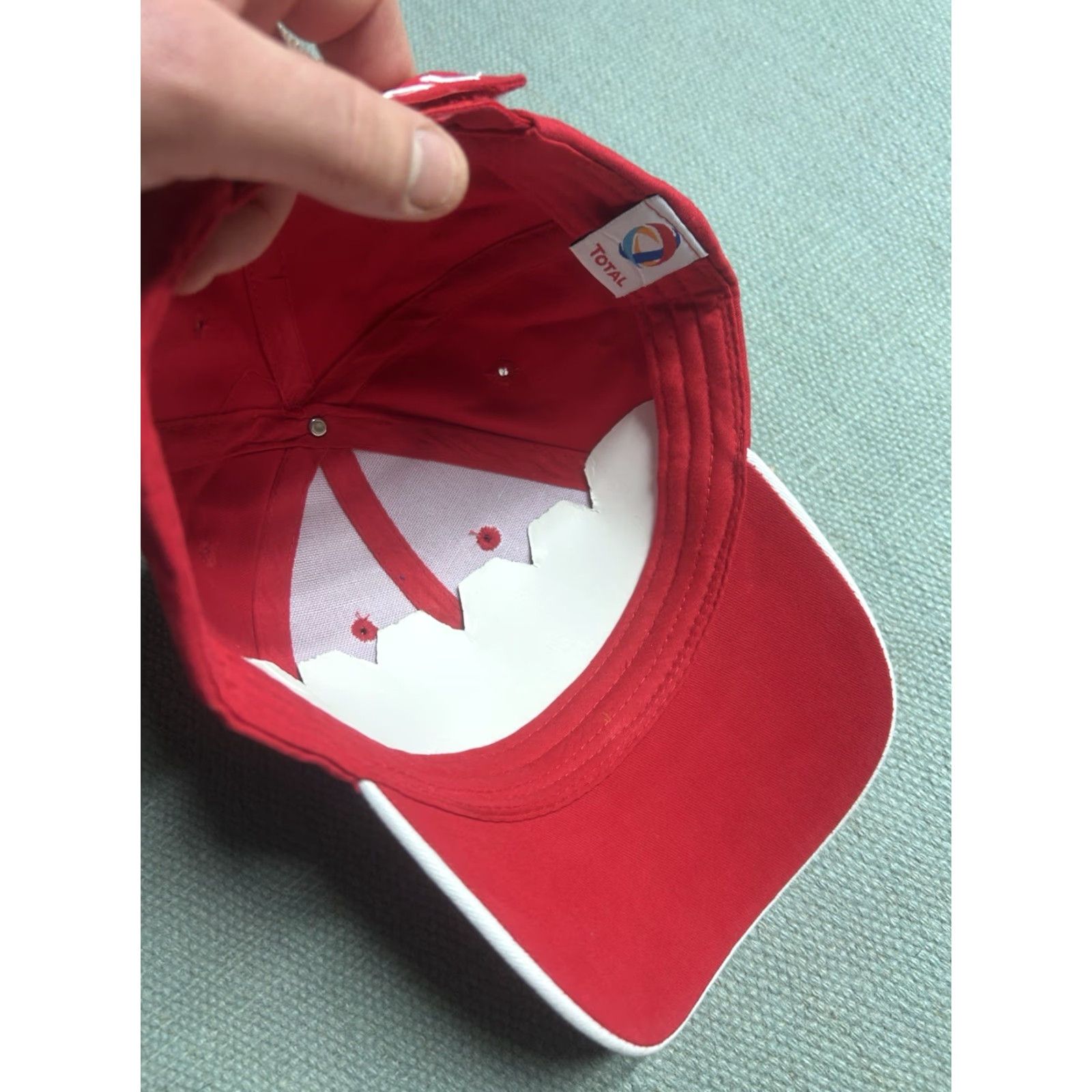 Vintage VINTAGE Unbranded Baseball Cap Hat Total Lubricants Racing Adjustable Red NOS Mens Size ONE SIZE - 6 Thumbnail