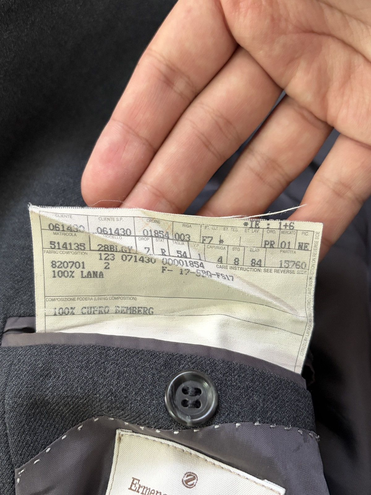 Ermenegildo Zegna Ermenegildo Zegna Wool Soft Blazer Oberrauch Zitt Italy 54 Size 50R - 7 Thumbnail