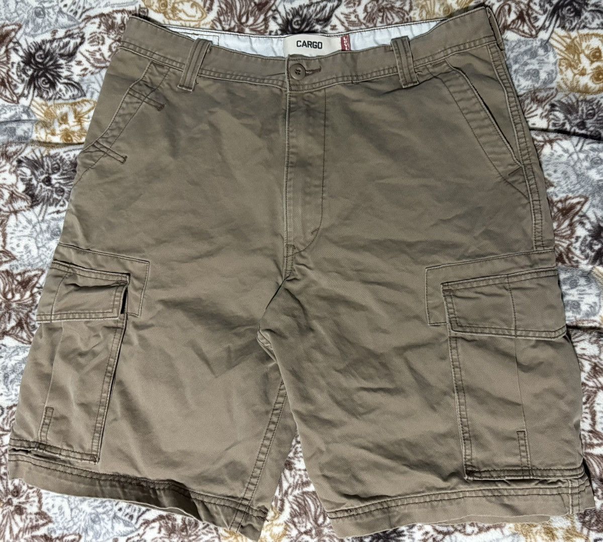 Levi's × Vintage Baggy Levi’s Cargo Shorts Size US 34 / EU 50 - 2 Thumbnail