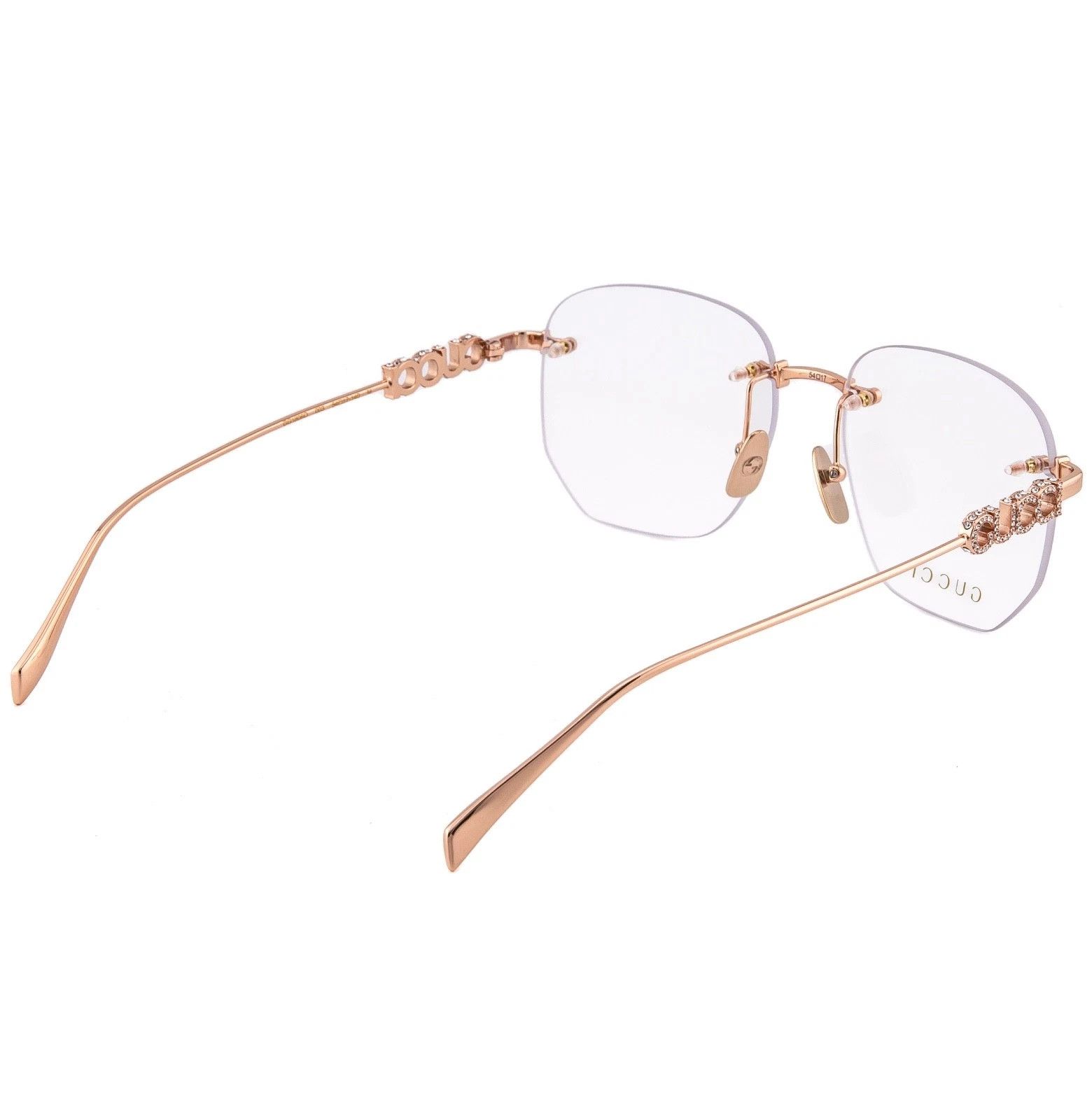 Gucci GUCCI GG1806O 1806 Rose Gold Crystal Logo Metal Optical 003 Size ONE SIZE - 2 Thumbnail