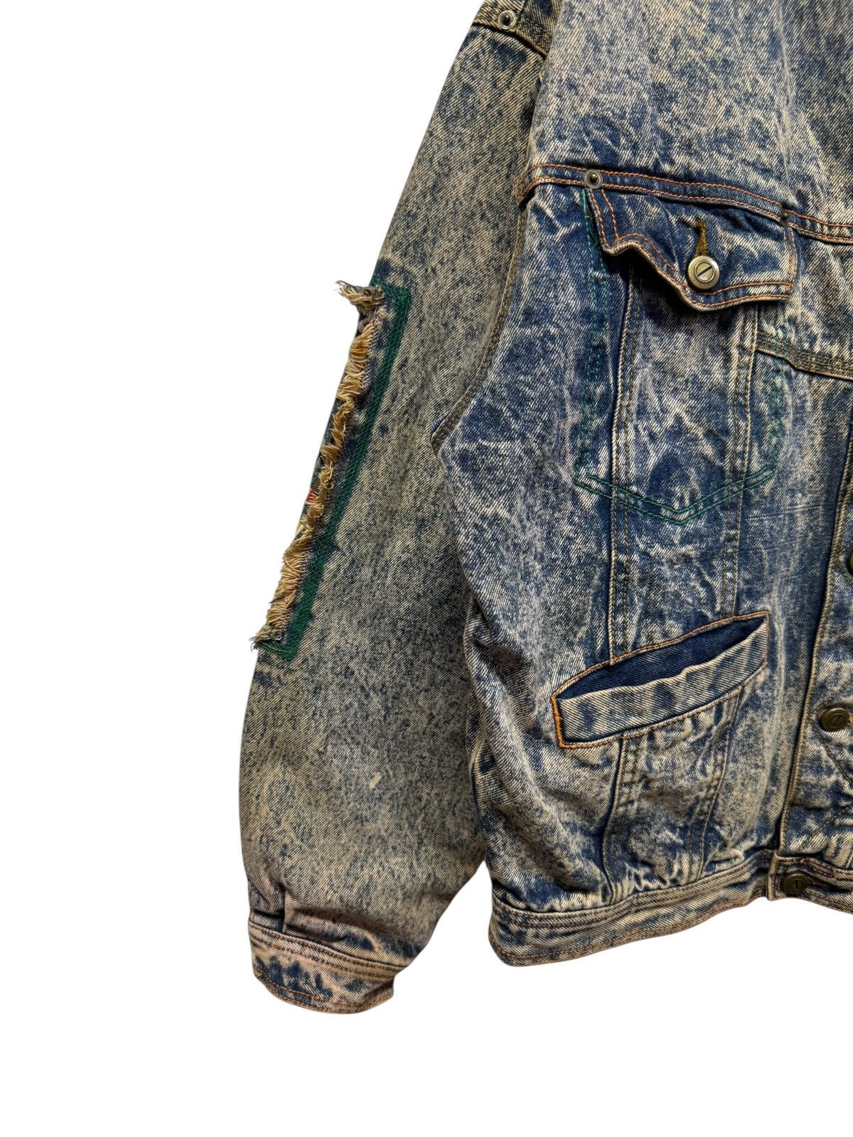 Kansai Yamamoto Vintage 80s Kansai 02 Denim Jacket Size US L / EU 52-54 / 3 - 3 Thumbnail