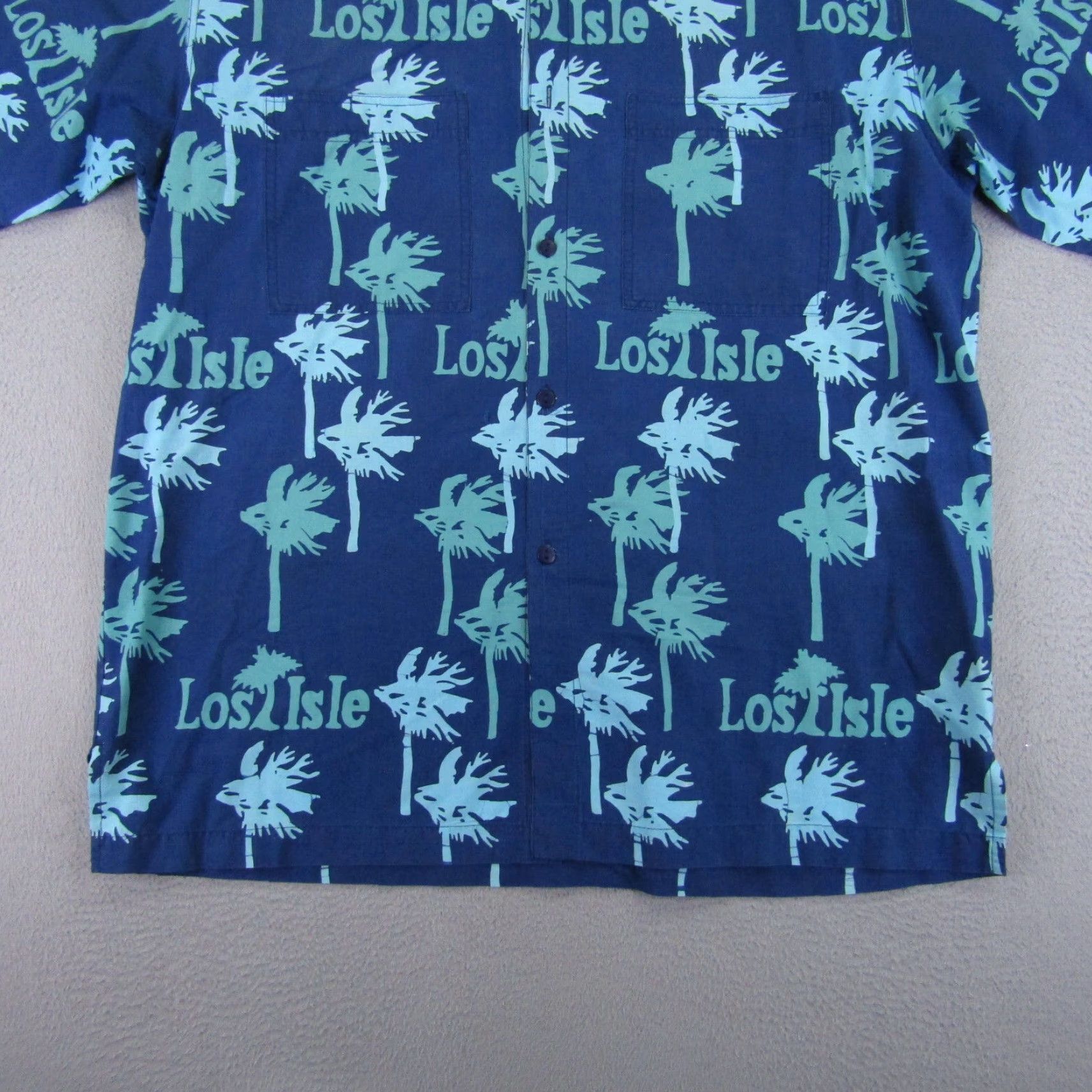 Vintage VINTAGE Rum Reggae Shirt Men’s Large Blue Hawaiian Button-Up Short Sleeve Collared Beach Aloha 90s Mens Size US L / EU 52-54 / 3 - 5 Thumbnail