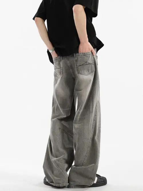 VIBE High street washed and distressed baggy jeans Size US 32 / EU 48 - 6 Thumbnail