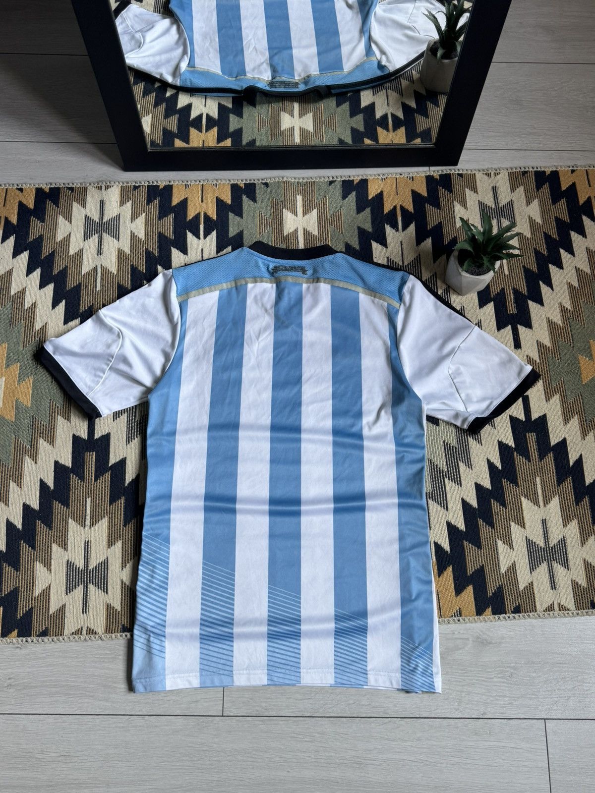 Adidas Vintage Adidas Argentina 2013/15 Blockcore Home Jersey Size US M / EU 48-50 / 2 - 9 Thumbnail