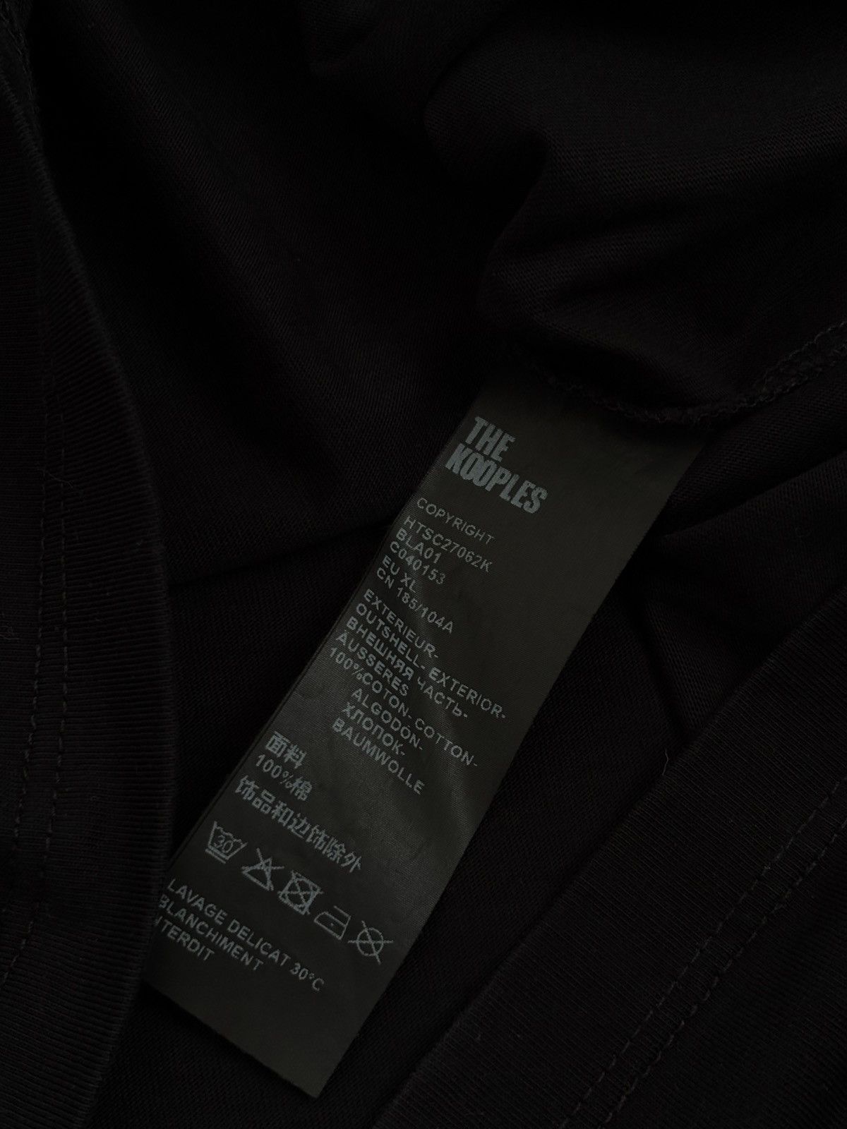 The Kooples The Kooples Flames Logo Print Total Black T-shirt Size US XL / EU 56 / 4 - 11 Thumbnail