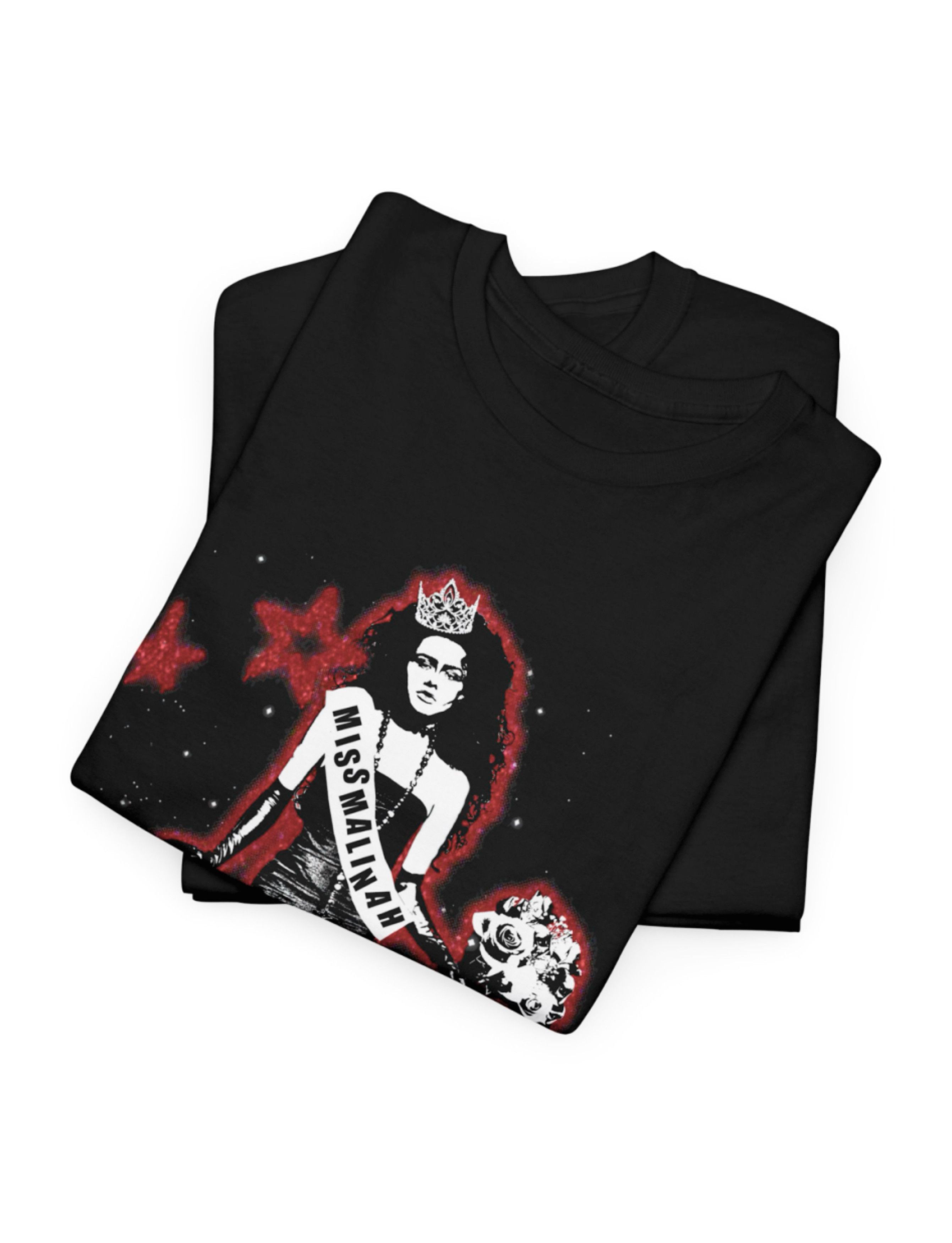 Other MISS MALINAH white & red black graphic tee Size ONE SIZE - 2 Thumbnail