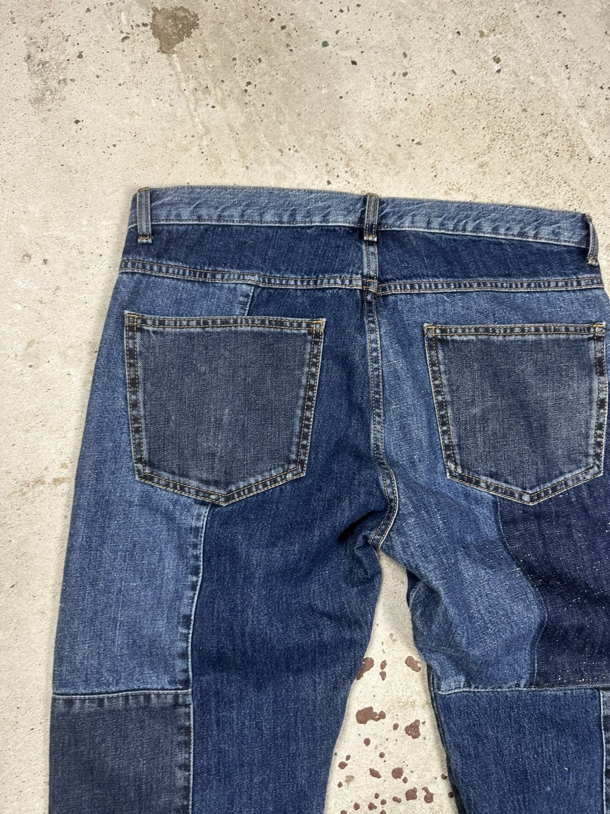 McQ Alexander McQueen Alexander McQueen MCQ Patchwork Jeans Denim Pants Size US 29 - 18 Thumbnail