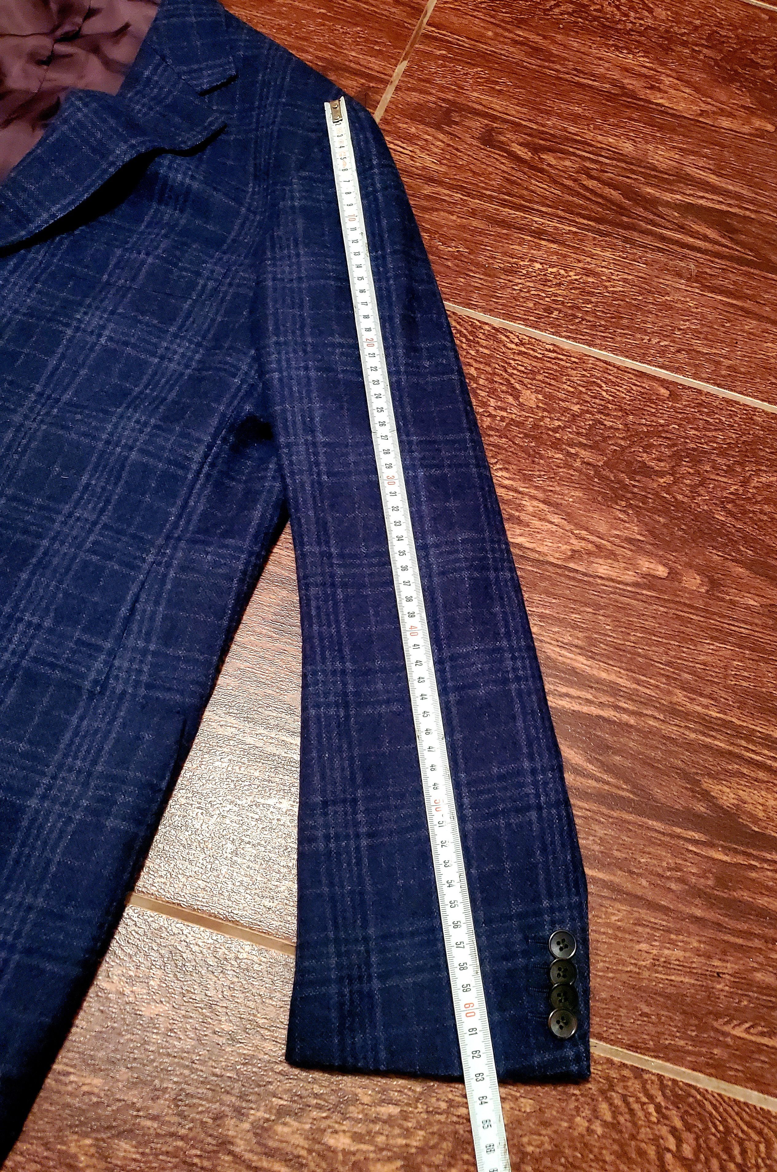Suitsupply SUITSUPPLY x E. THOMAS Wool & Cashmere Checked Havana Blazer Size 48L - 10 Thumbnail