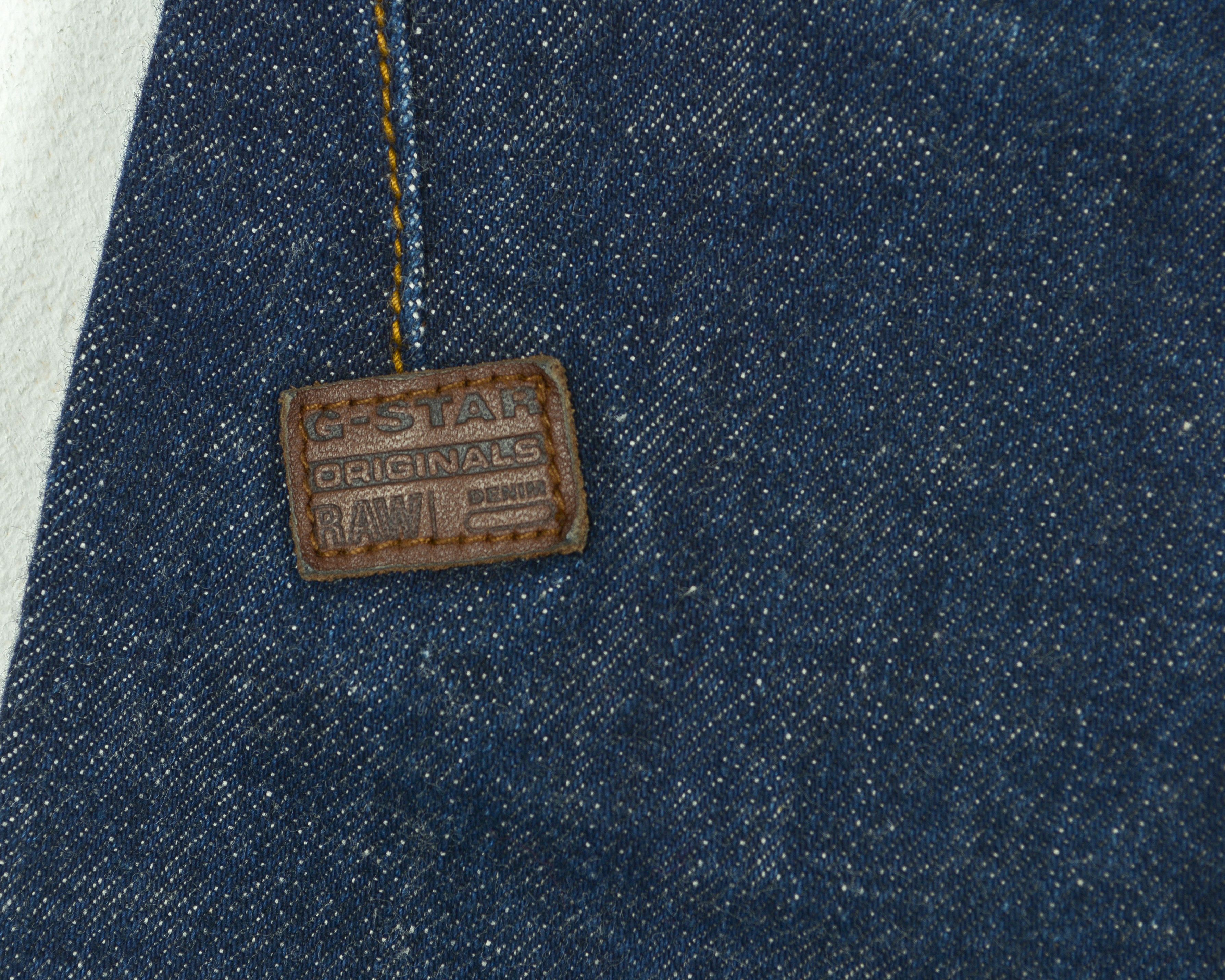 G-Star Lanc Jeans Tapered Denim Pants Trousers Blue Button Fly Size US 31 - 3 Thumbnail