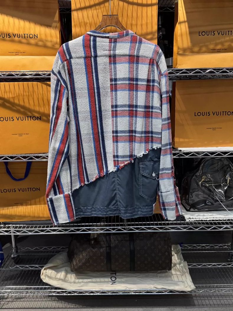 Greg Lauren greg lauren Splicing plaid shirt jacket 2506-Nextarrow Size US XL / EU 56 / 4 - 5 Thumbnail