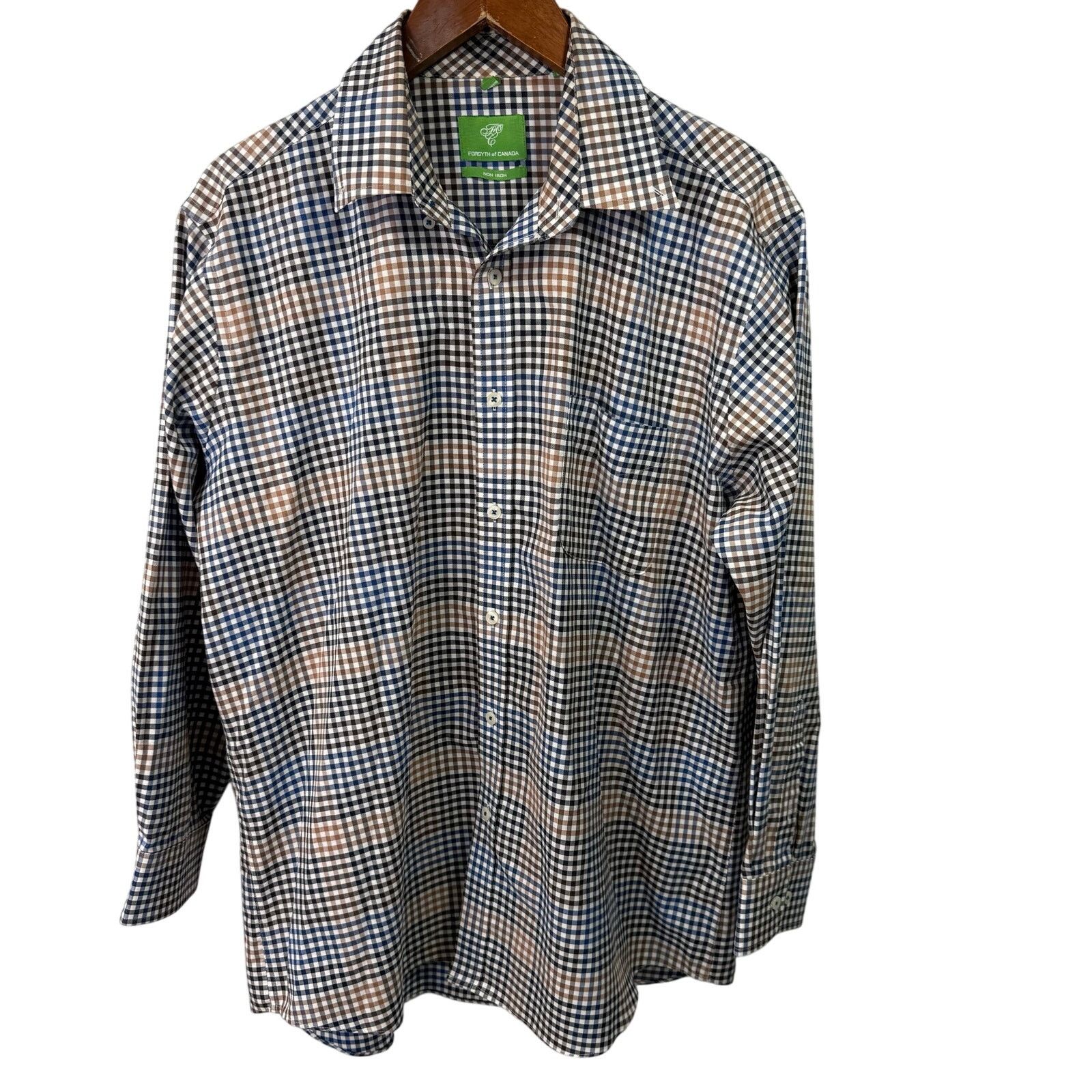 Other Forsyth of Canada Men’s Shirt sz L Casual Button Down # G640 Size US L / EU 52-54 / 3 - 7 Thumbnail