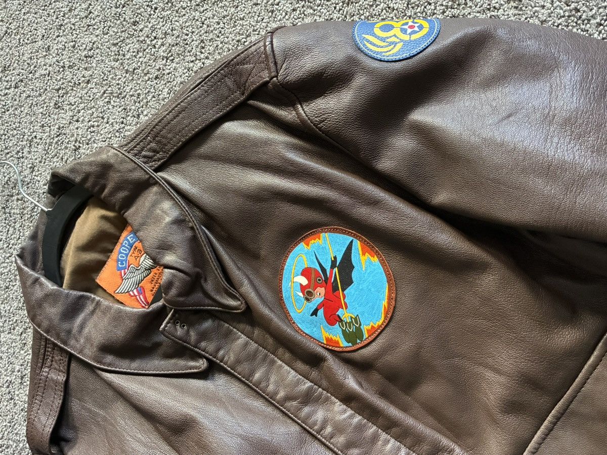 Other A-2 Flight Jacket WW2 Leather Bomber 601st BS 8thAAF Size US L / EU 52-54 / 3 - 1 Thumbnail