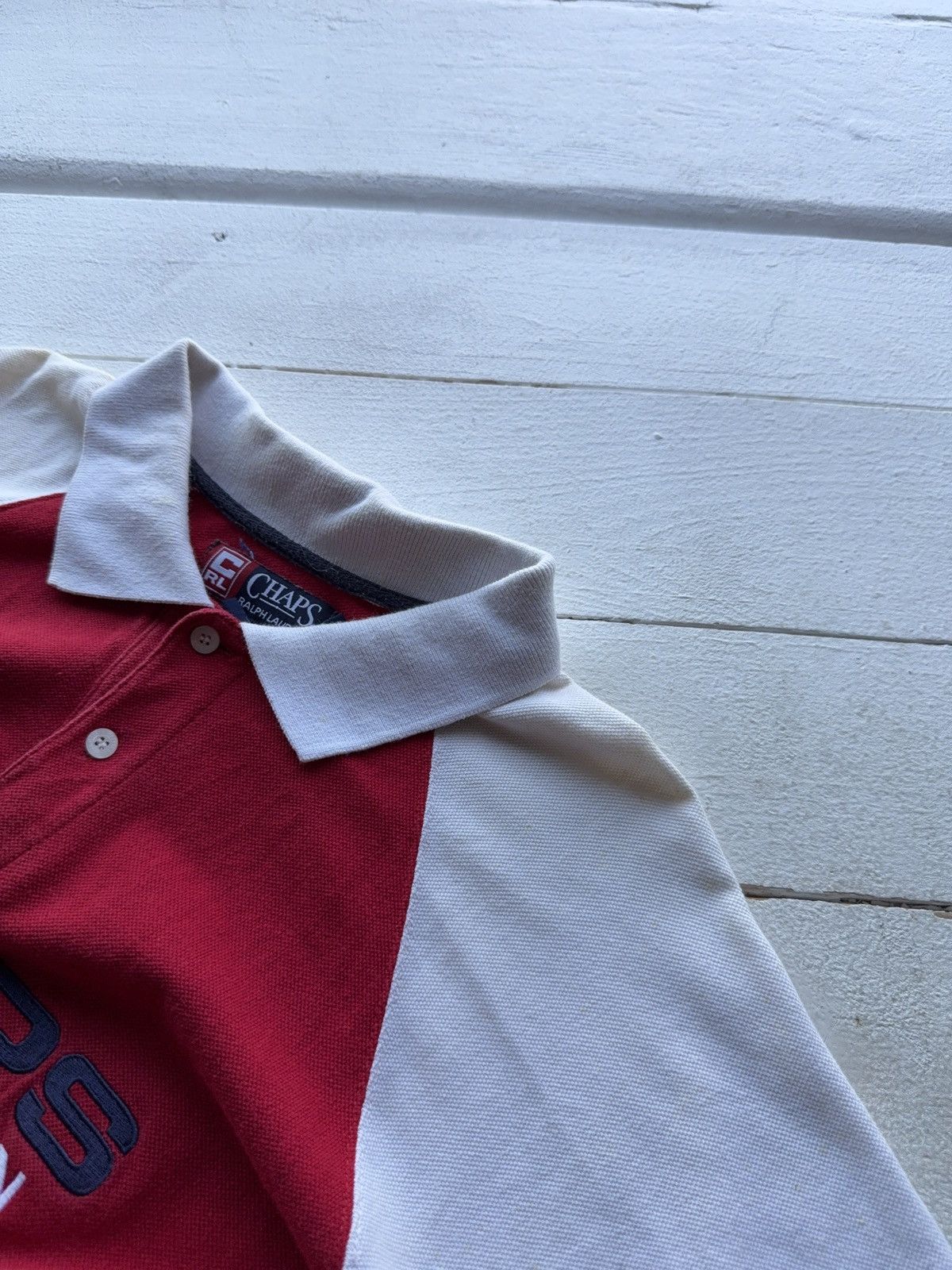 Polo Ralph Lauren Vintage 90s Chaps Ralph Lauren Retro Big Logo Polos Size US L / EU 52-54 / 3 - 8 Thumbnail