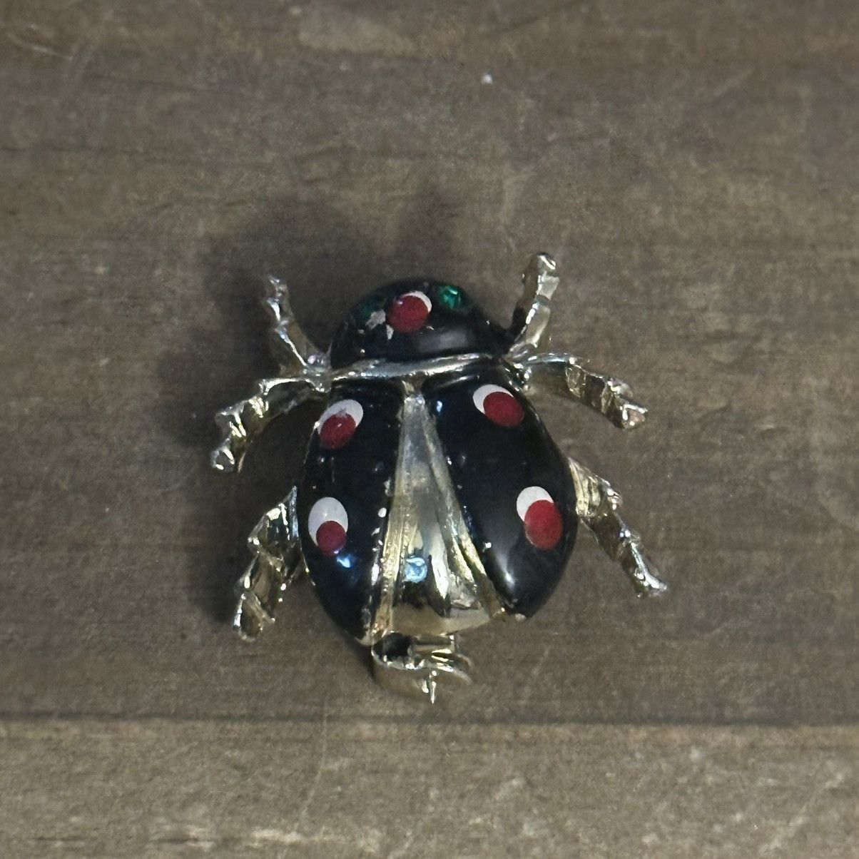 Vintage Vintage gold tone enamel lady bug brooch Size ONE SIZE - 4 Thumbnail
