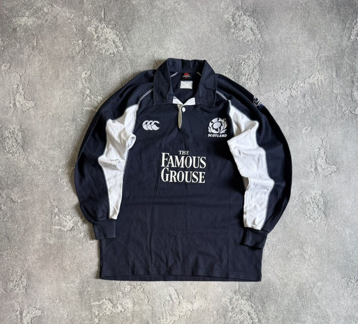 Canterbury of New Zealand Canterbury L SCOTTISH 🏴󠁧󠁢󠁳󠁣󠁴󠁿 RUGBY 🏉 sweatshirt THE FAMOUS GROUSE Size US L / EU 52-54 / 3 - 7 Thumbnail
