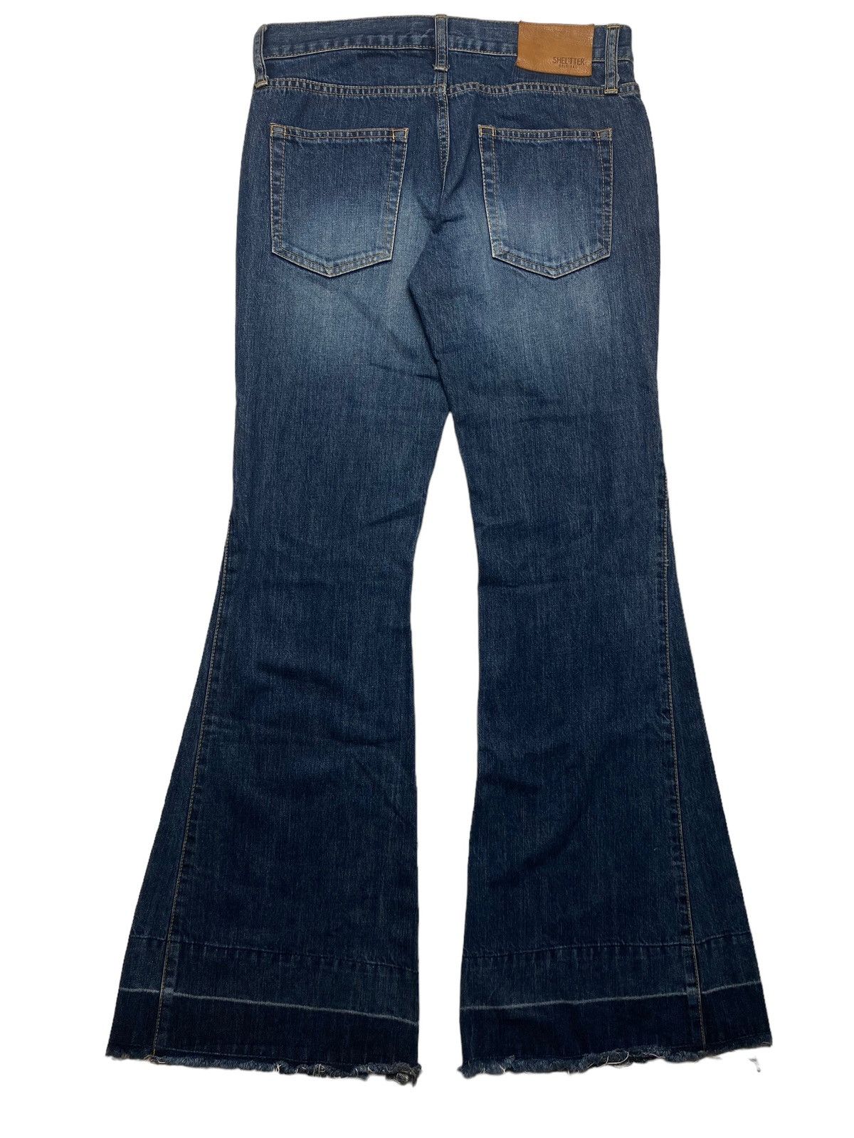 GOSTAR DE FUGA 2000s Shel’tter - Super Flared Denim Pants Size US 28 / EU 44 - 2 Thumbnail