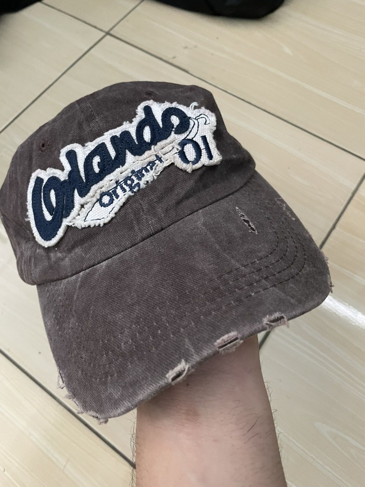 Japanese Brand Vintage ORLANDO ORIGINAL 01 Distressed style cap hat faded Size ONE SIZE - 6 Thumbnail