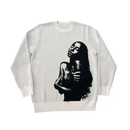 VIBE Gothic Women's Pullovers Sweaters Creative Stripes Size US M / EU 48-50 / 2 - 4 Thumbnail