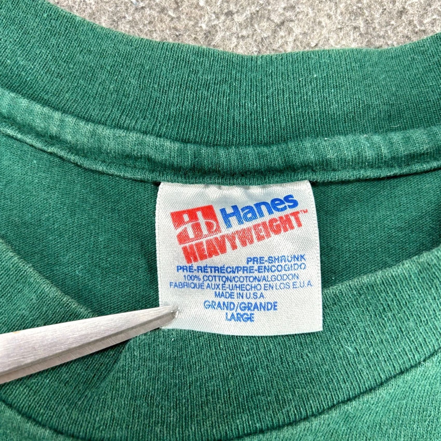 Hanes VINTAGE Apker Affair XVII Shirt Mens L Green Cotton Bentley Single Stitch 90s Size US L / EU 52-54 / 3 - 7 Thumbnail