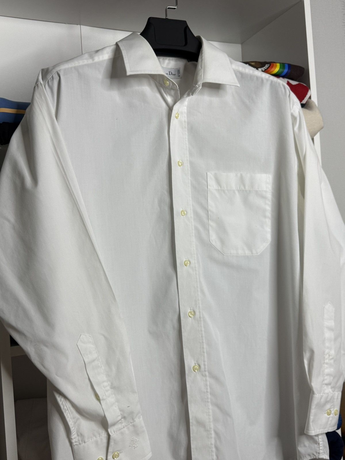 Christian Dior Monsieur Christian Dior vintage shirt size 17 1/2 44-5 Size 44R - 4 Thumbnail