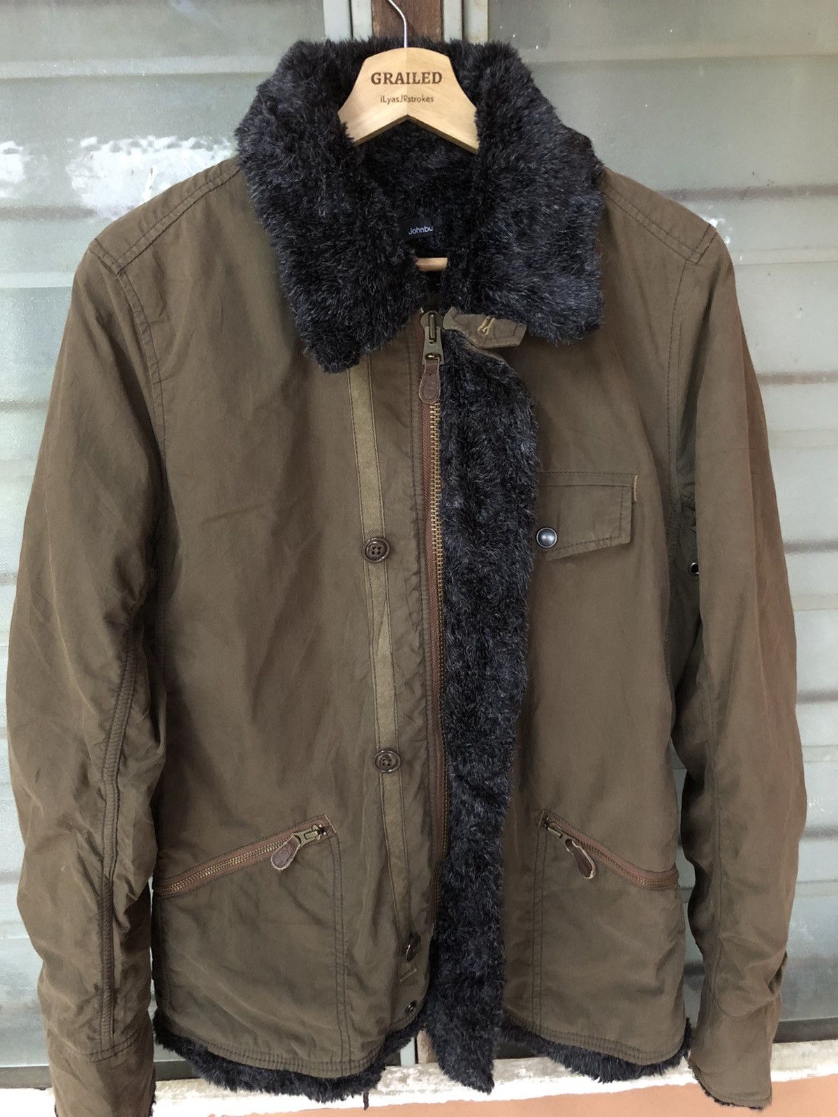 Johnbull Vintage Johnbull Trousers Jacket Cotton Khaki Jacket Size US L / EU 52-54 / 3 - 5 Thumbnail