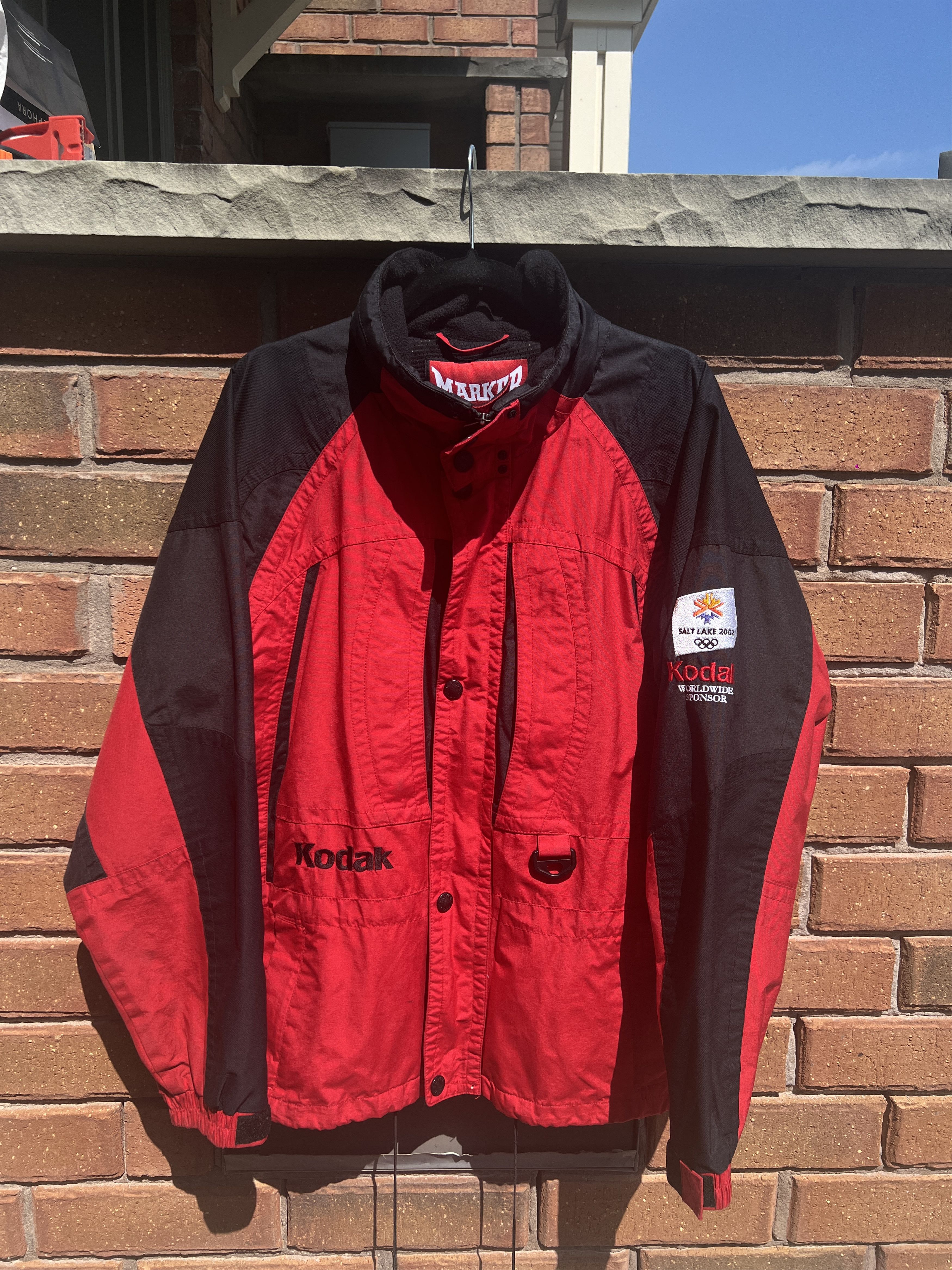 Kodak × USA Olympics × Vintage Vintage Marker 2002 Salt Lake City Olympics Kodak Red Jacket Size US S / EU 44-46 / 1 - 1 Thumbnail