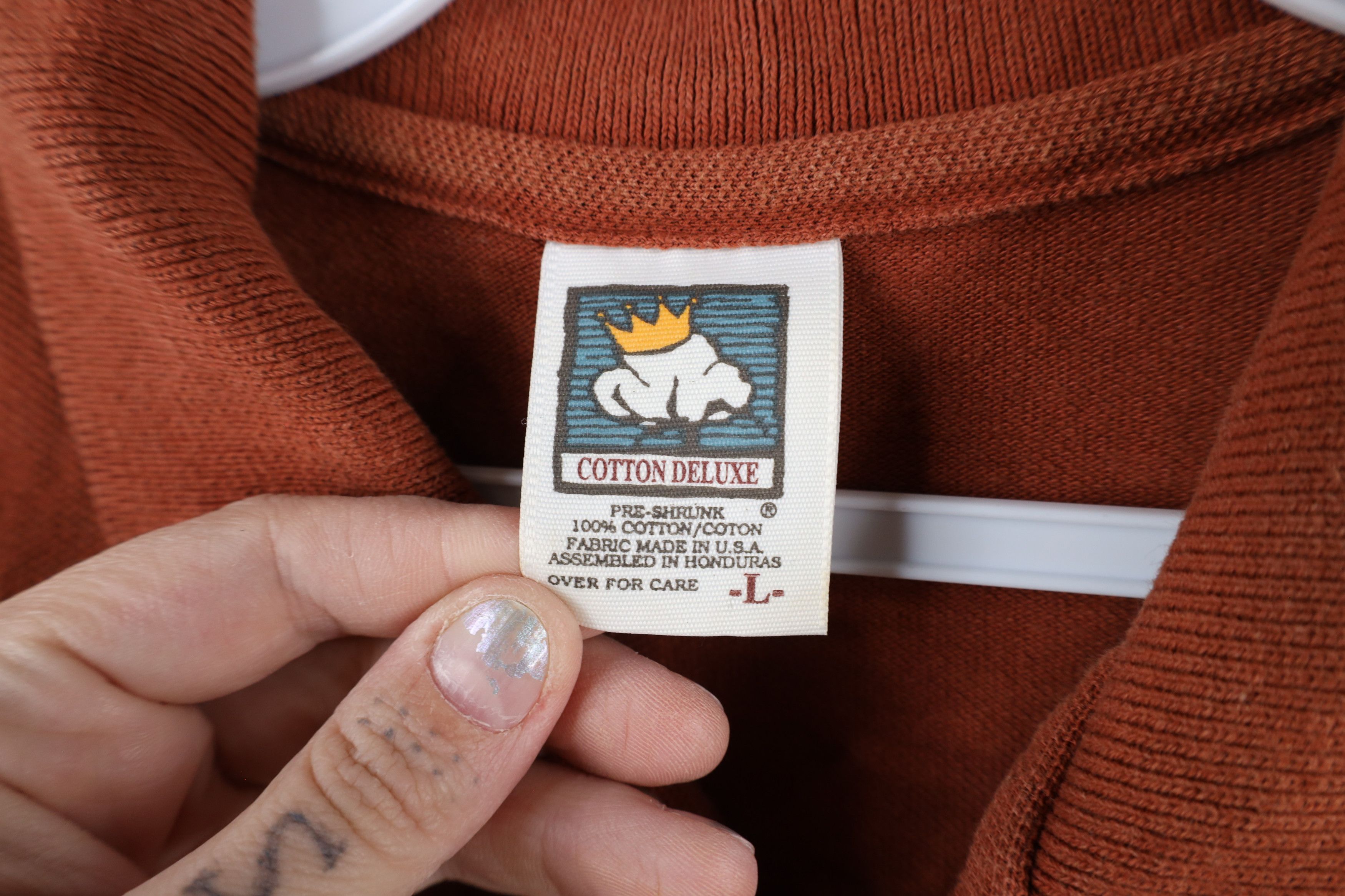 Vintage Vintage 90s Streetwear Collared Polo Shirt Burnt Orange USA Size US L / EU 52-54 / 3 - 5 Thumbnail