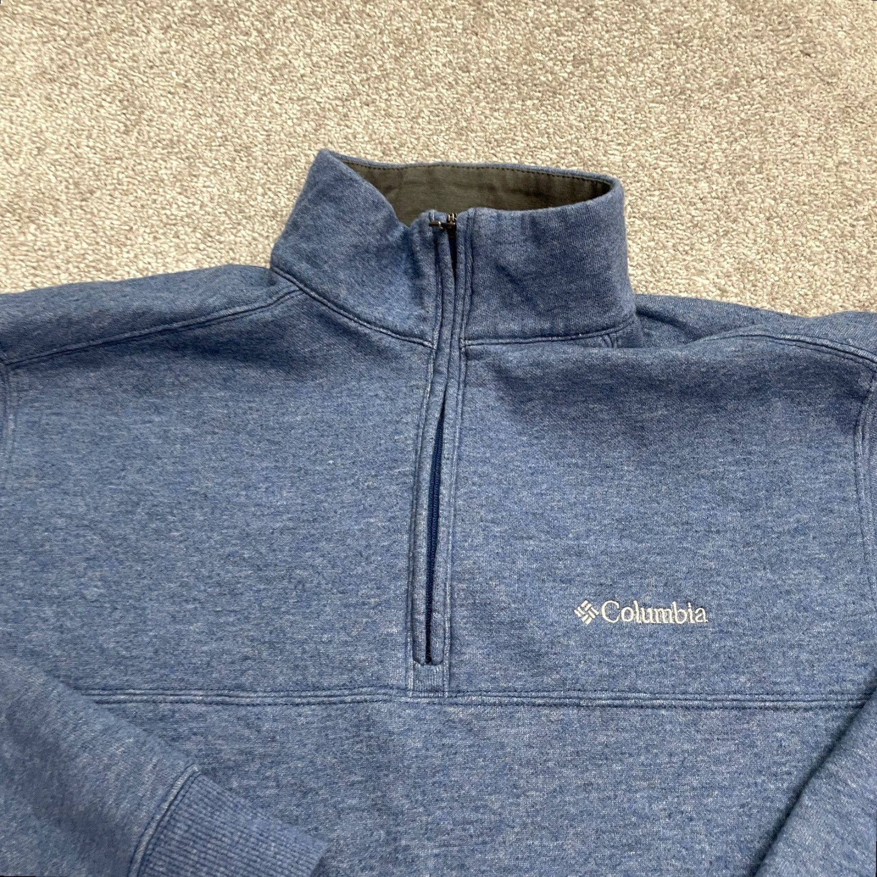 Vintage Columbia Hart Mountain Sweatshirt Mens Small Blue 1/4 Zip Pullover Outdoor Hike Size US S / EU 44-46 / 1 - 3 Thumbnail