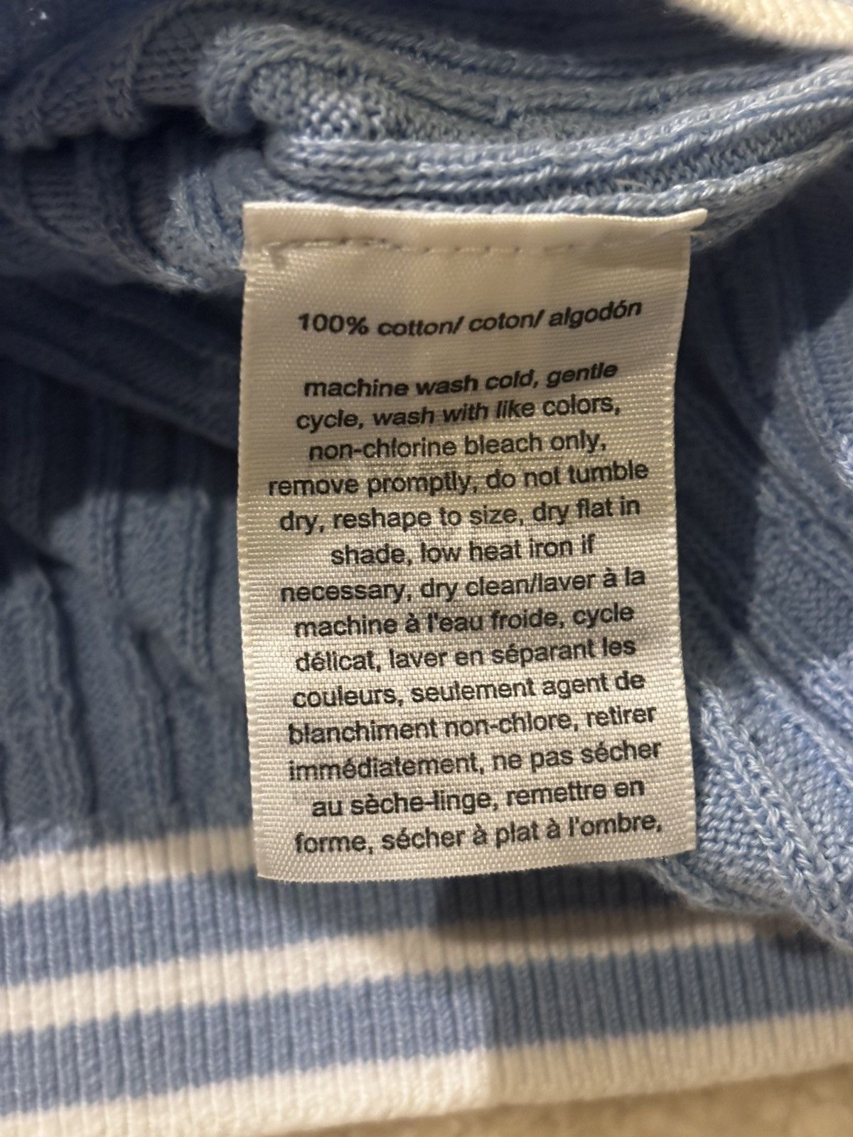 Tommy Hilfiger Women’s blue short sleeve sweater1549 Size M / US 6-8 / IT 42-44 - 8 Thumbnail
