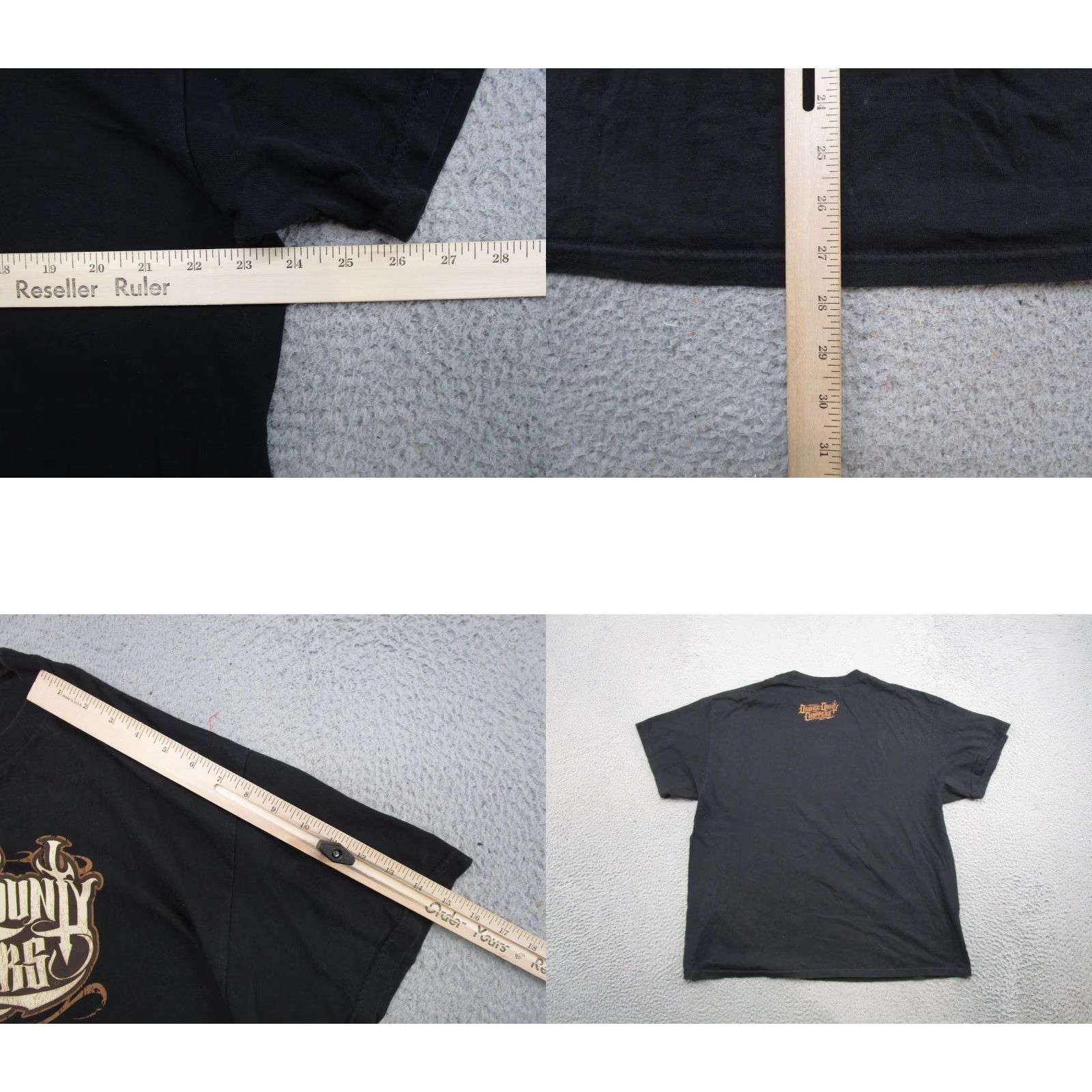 Doublet VINTAGE Tennessee River T-Shirt Mens XL Crew Neck Short Sleeve Double-Sided Orange County Choppers TV Promo Black Cotton 2000s Size US XL / EU 56 / 4 - 8 Thumbnail