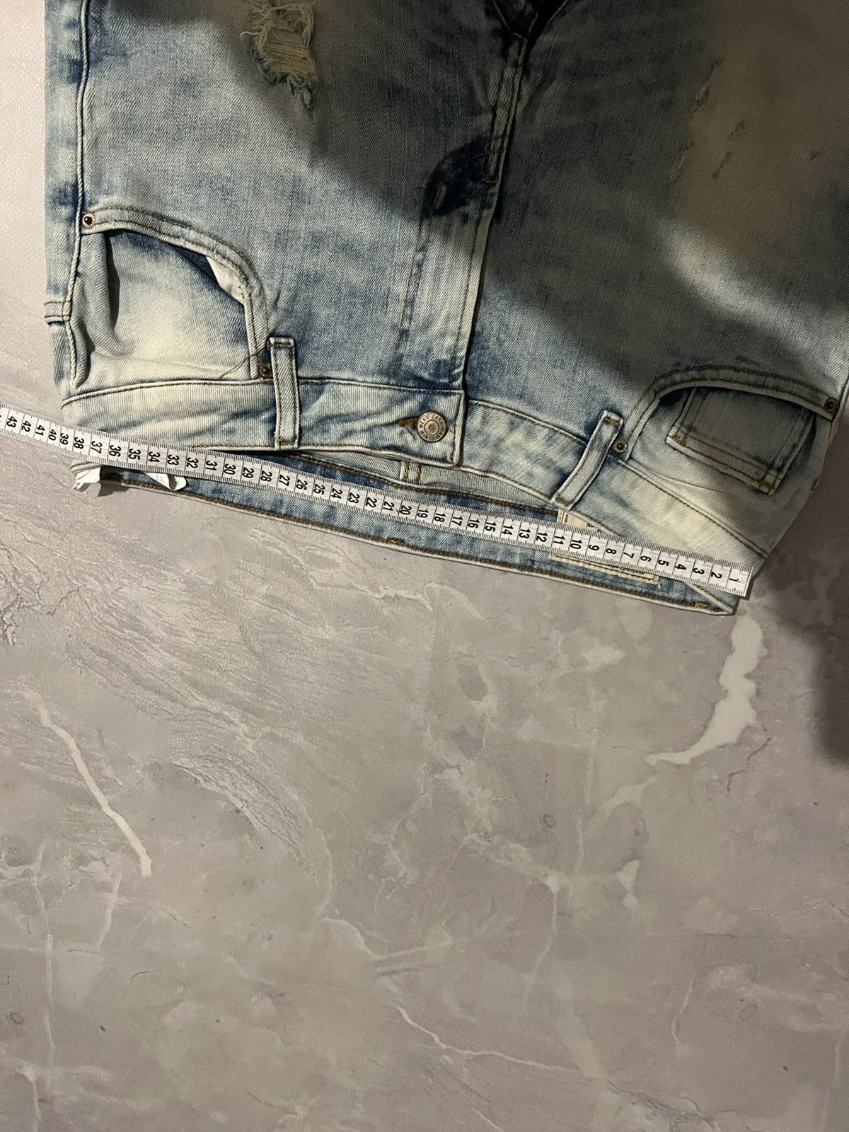 Vintage Vintage Skinny Light Blue Fresh / Balenciaga Style Y2K Size US 30 / EU 46 - 9 Thumbnail