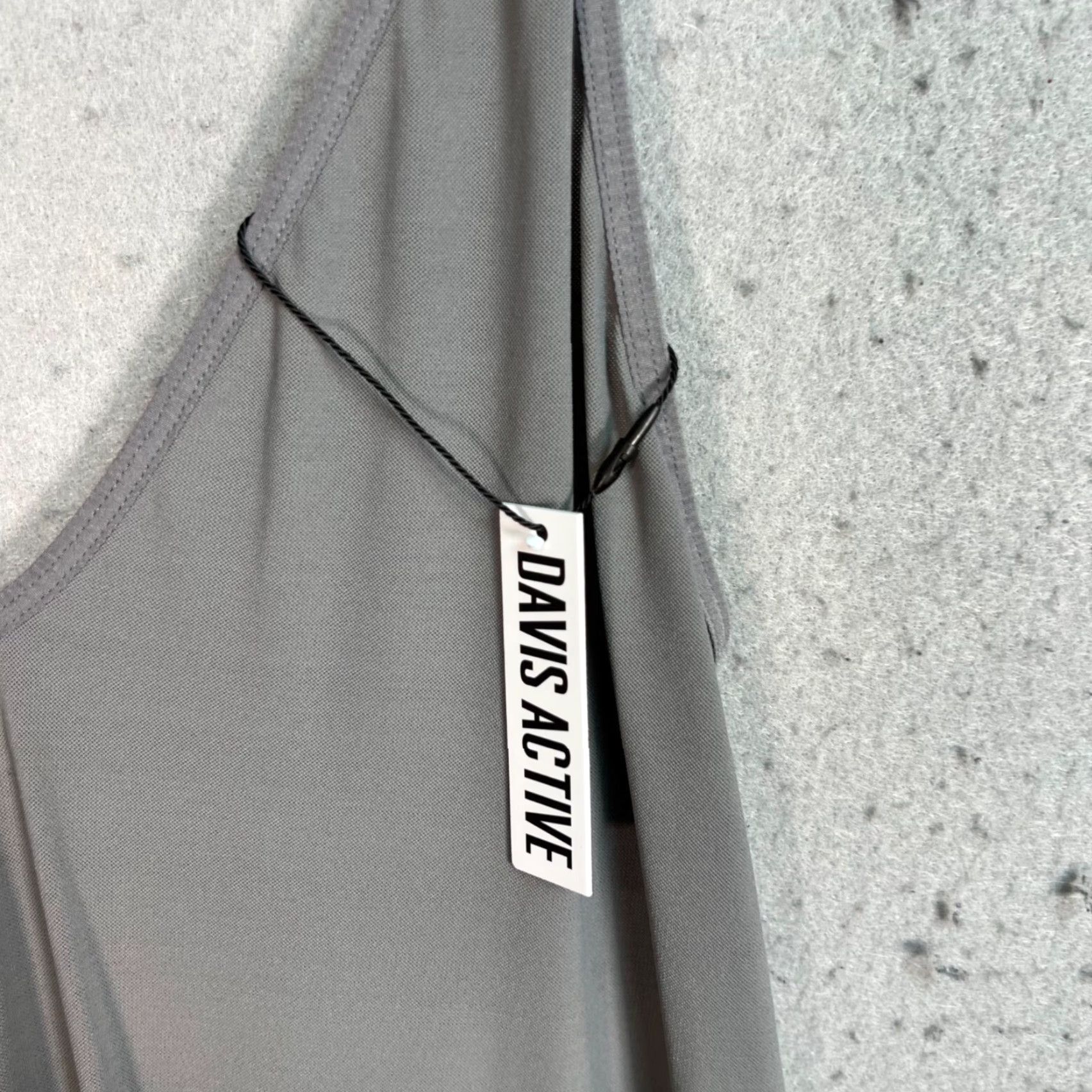 Vintage Davis Active Womens Gray Maxi Dress L/XL Nylon Spandex Blend Size L / US 10 / IT 46 - 4 Thumbnail