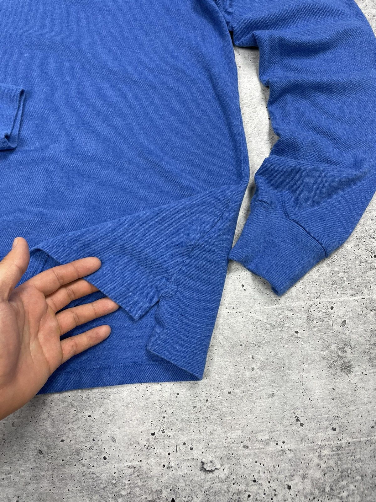 Polo Ralph Lauren × Vintage Vintage Polo Ralph Lauren Blue Polo Longsleeve Sweatshirt Size US S / EU 44-46 / 1 - 7 Thumbnail