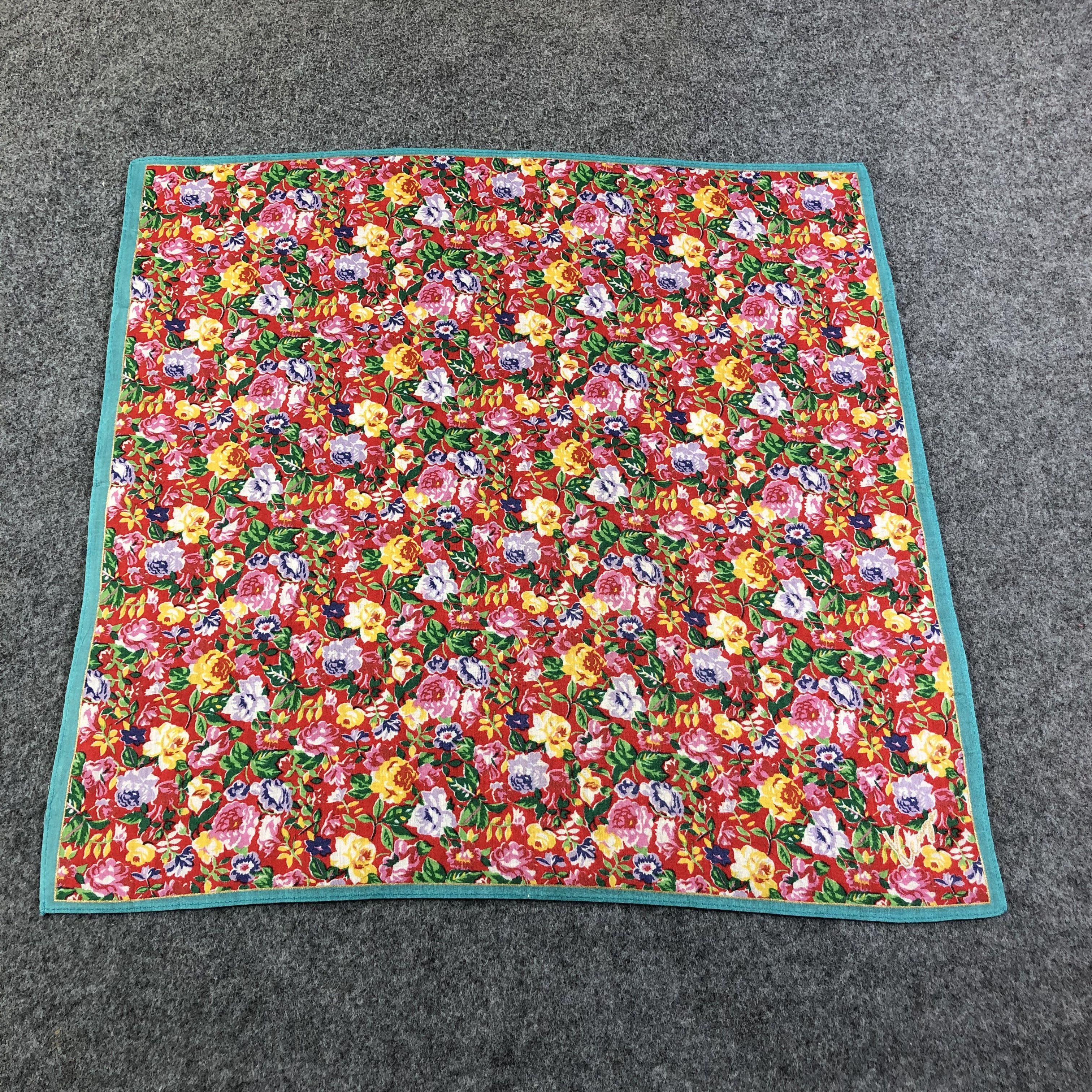 Kenzo Kenzo Floral Handkerchief Neckerchief Bandana H2266 Size ONE SIZE - 2 Thumbnail